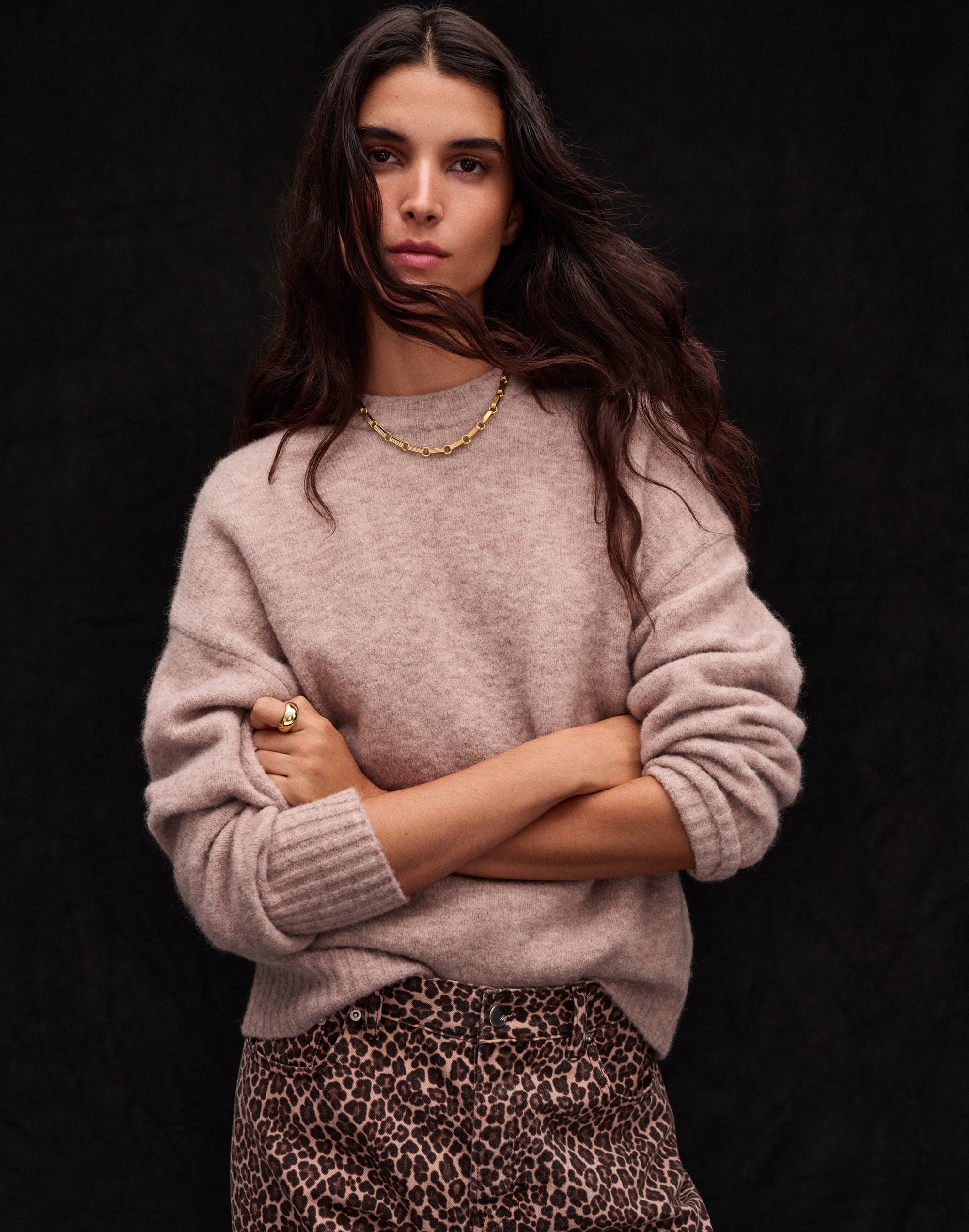 CloudSoft Drop-Shoulder Crewneck Sweater