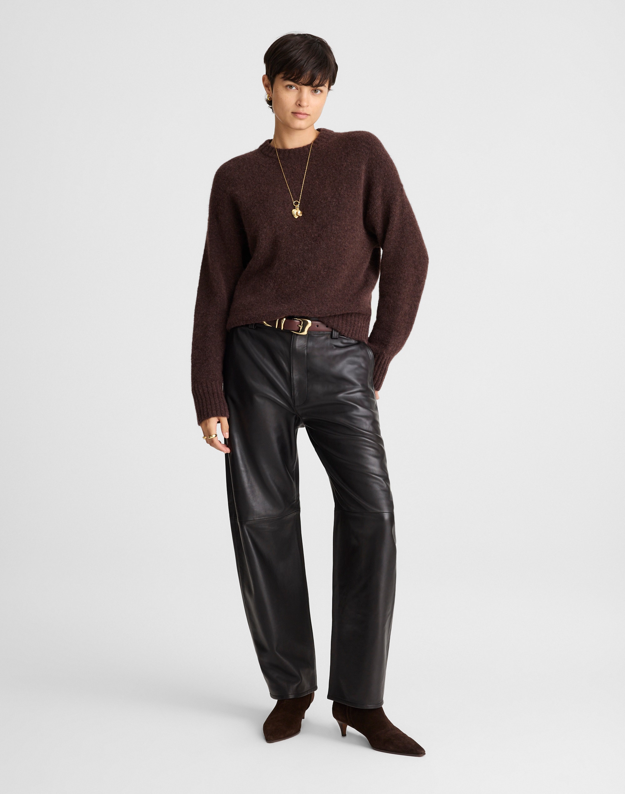 CloudSoft Drop-Shoulder Crewneck Sweater