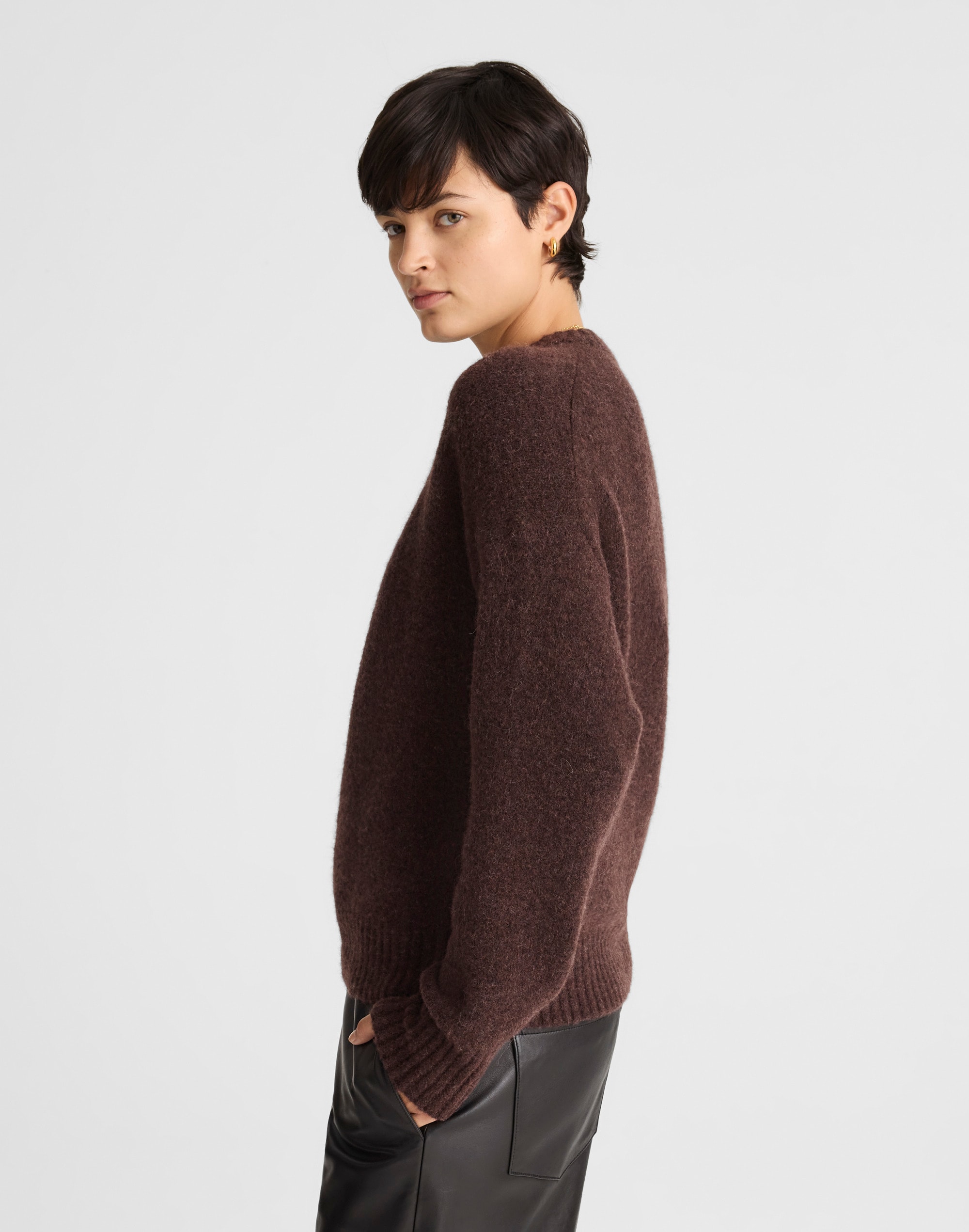 CloudSoft Drop-Shoulder Crewneck Sweater
