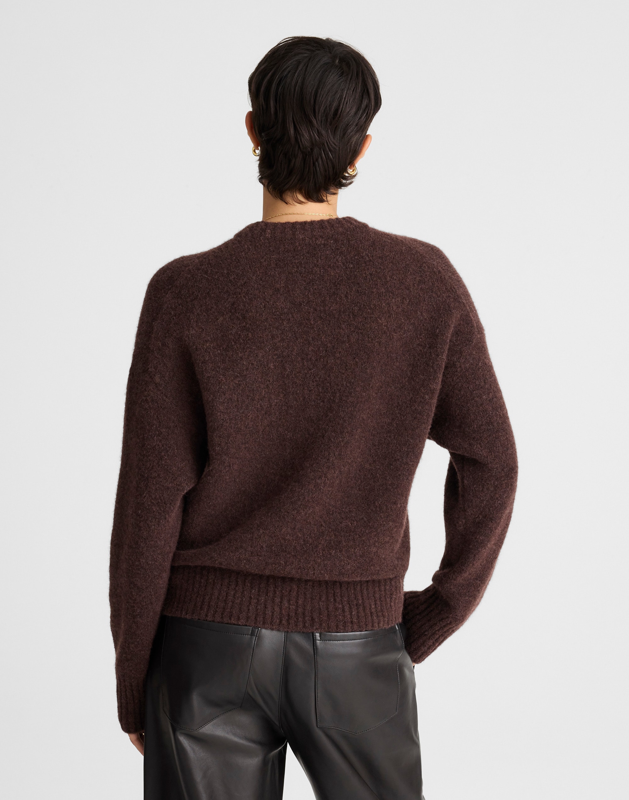 CloudSoft Drop-Shoulder Crewneck Sweater Alternate Image 4