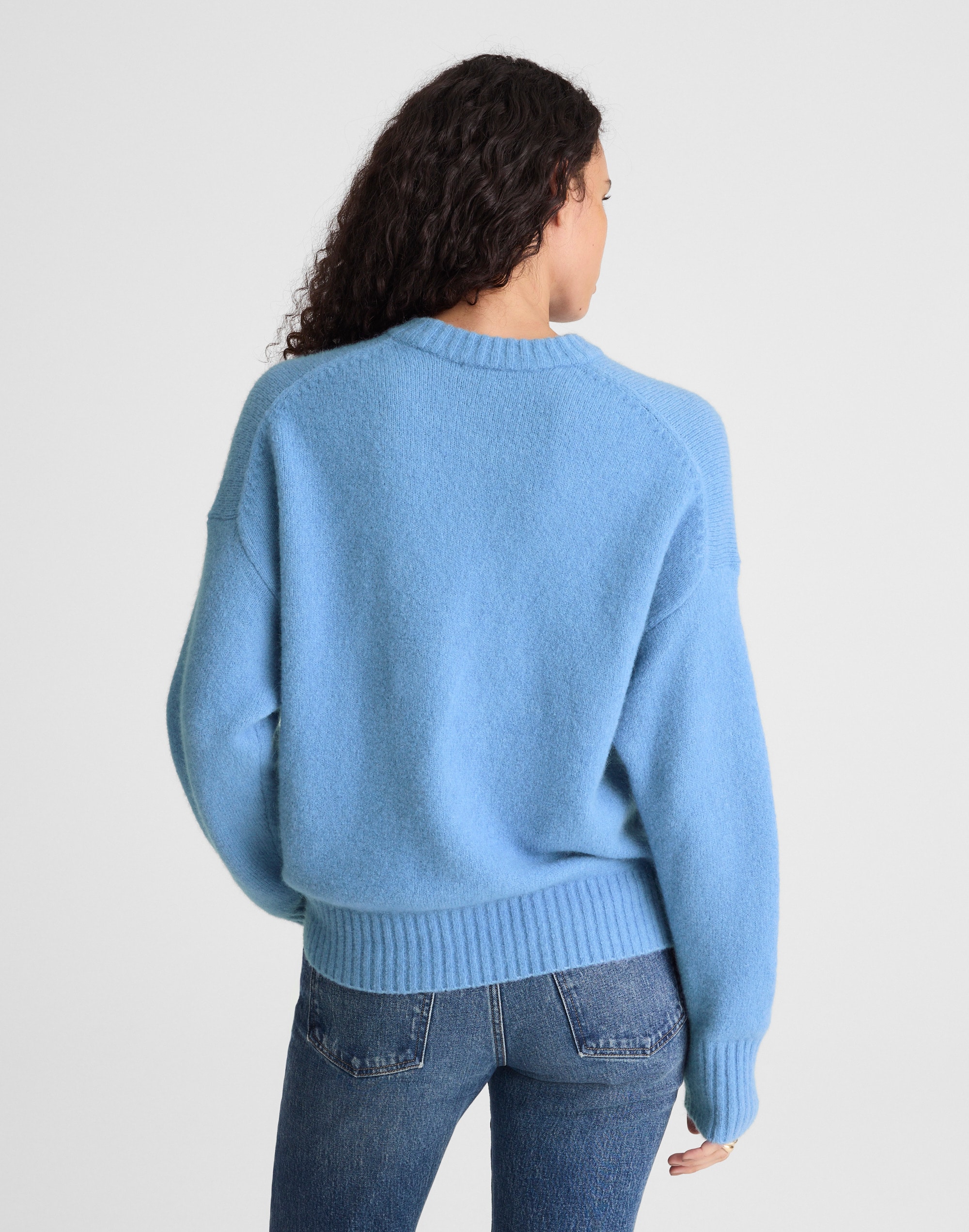 CloudSoft Drop-Shoulder Crewneck Sweater | Madewell