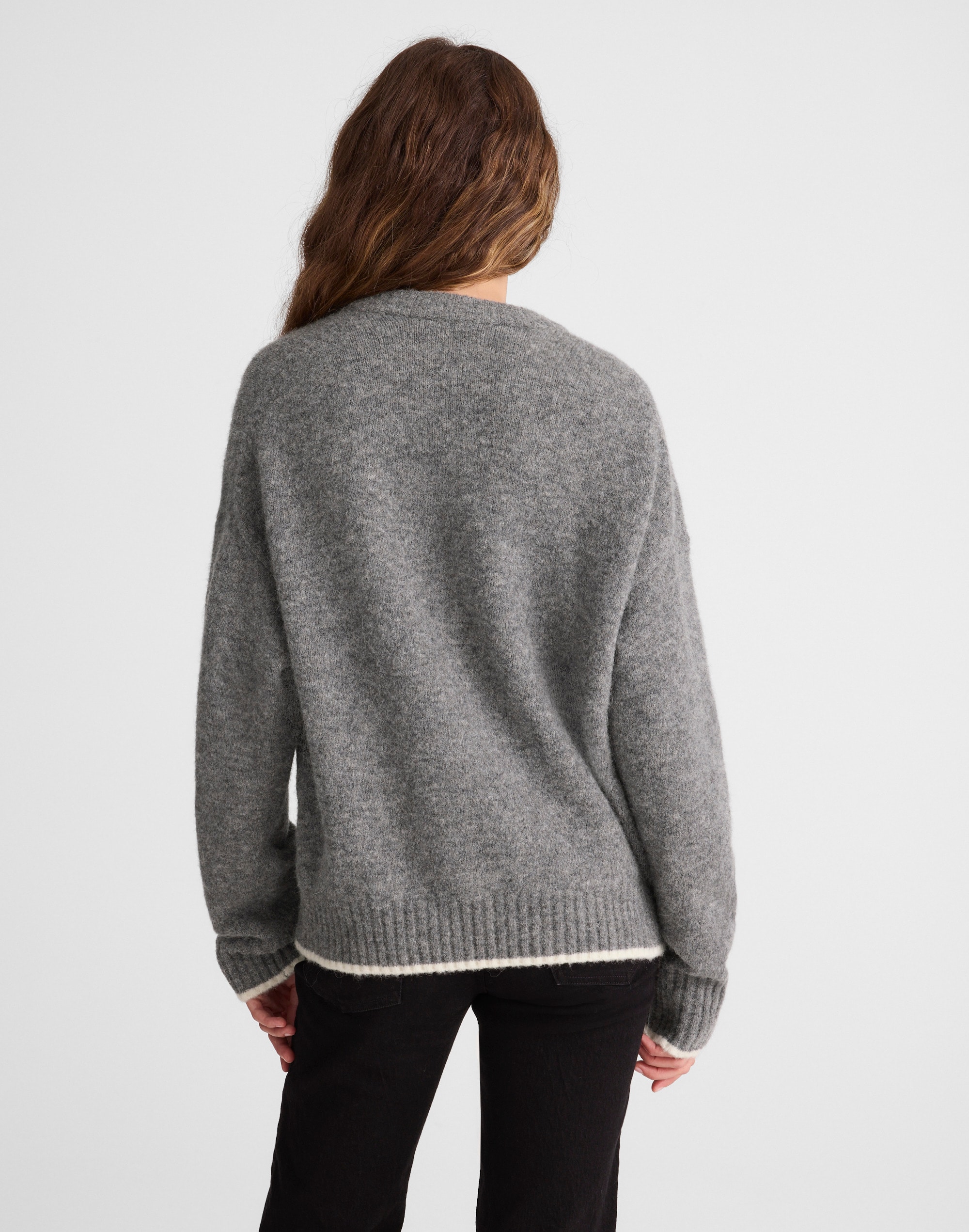 CloudSoft Drop-Shoulder Crewneck Sweater