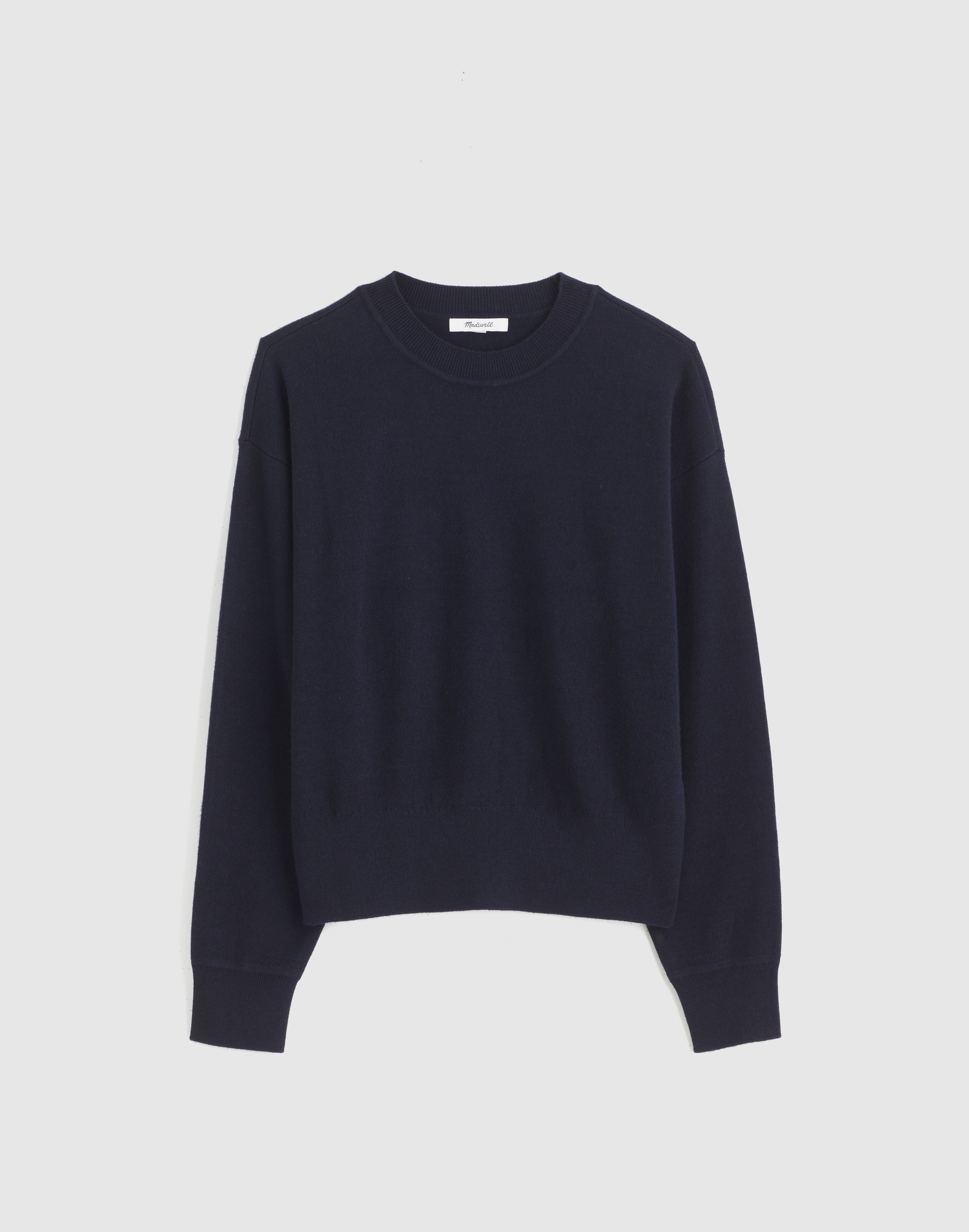 Madewell Relaxed Crewneck Sweater In Blue