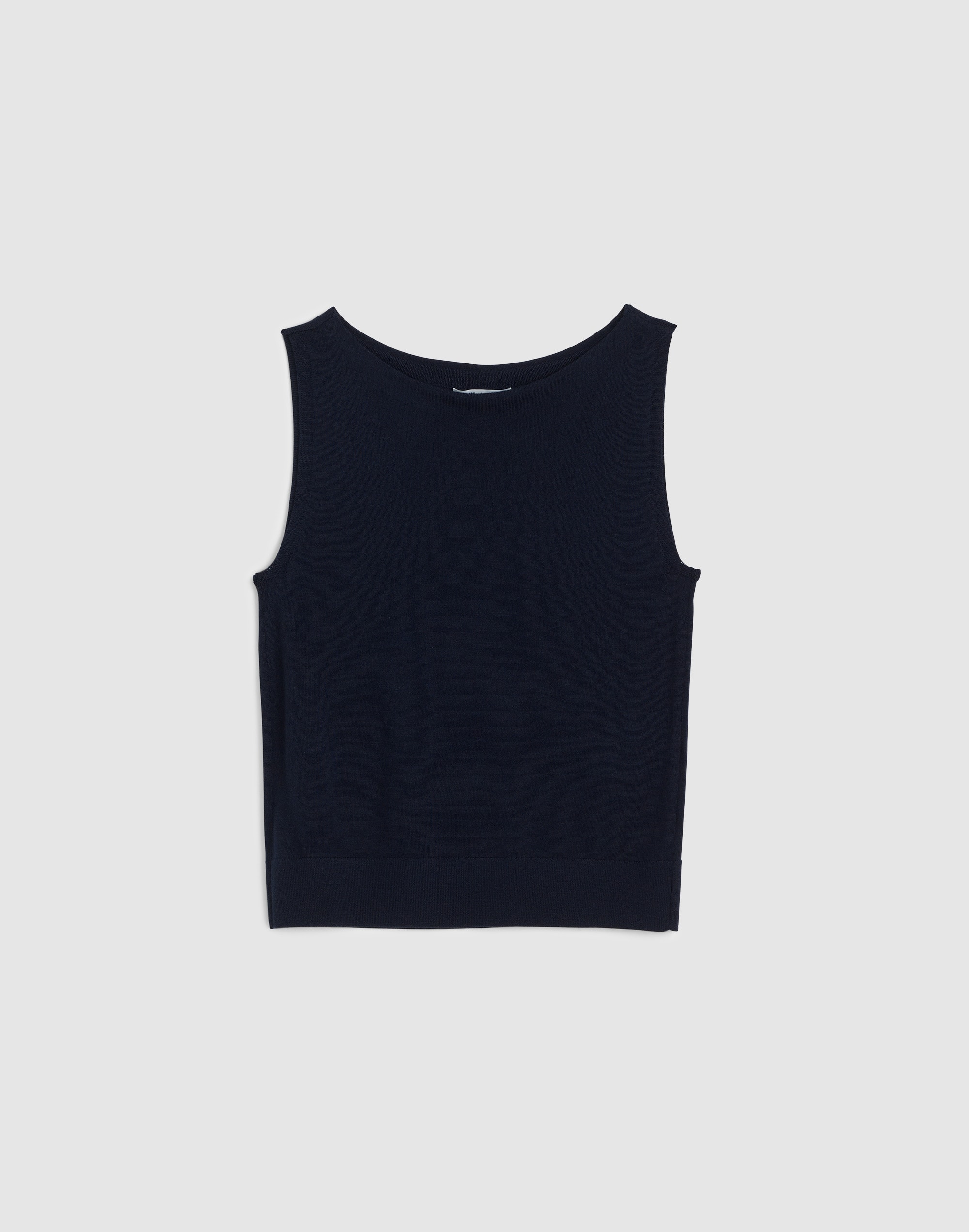 Boatneck Sleeveless Sweater