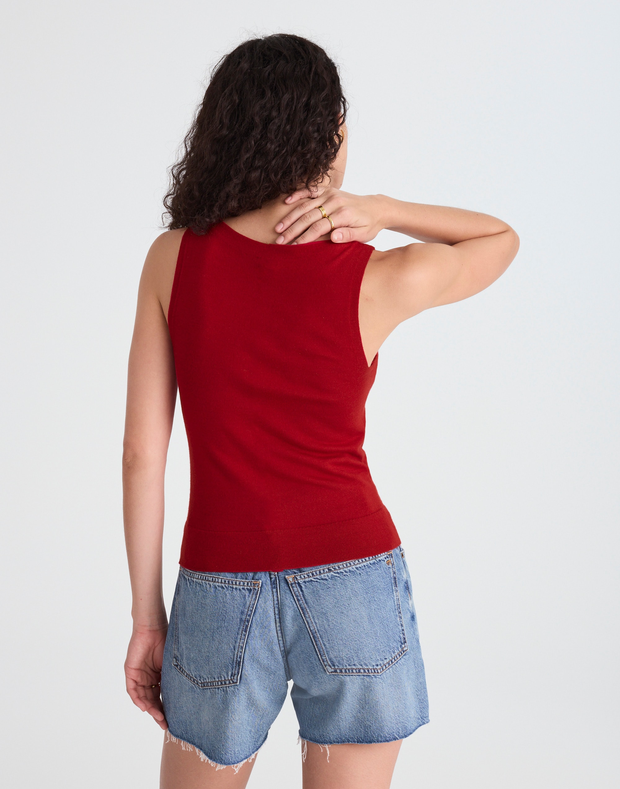 Boatneck Sleeveless Sweater