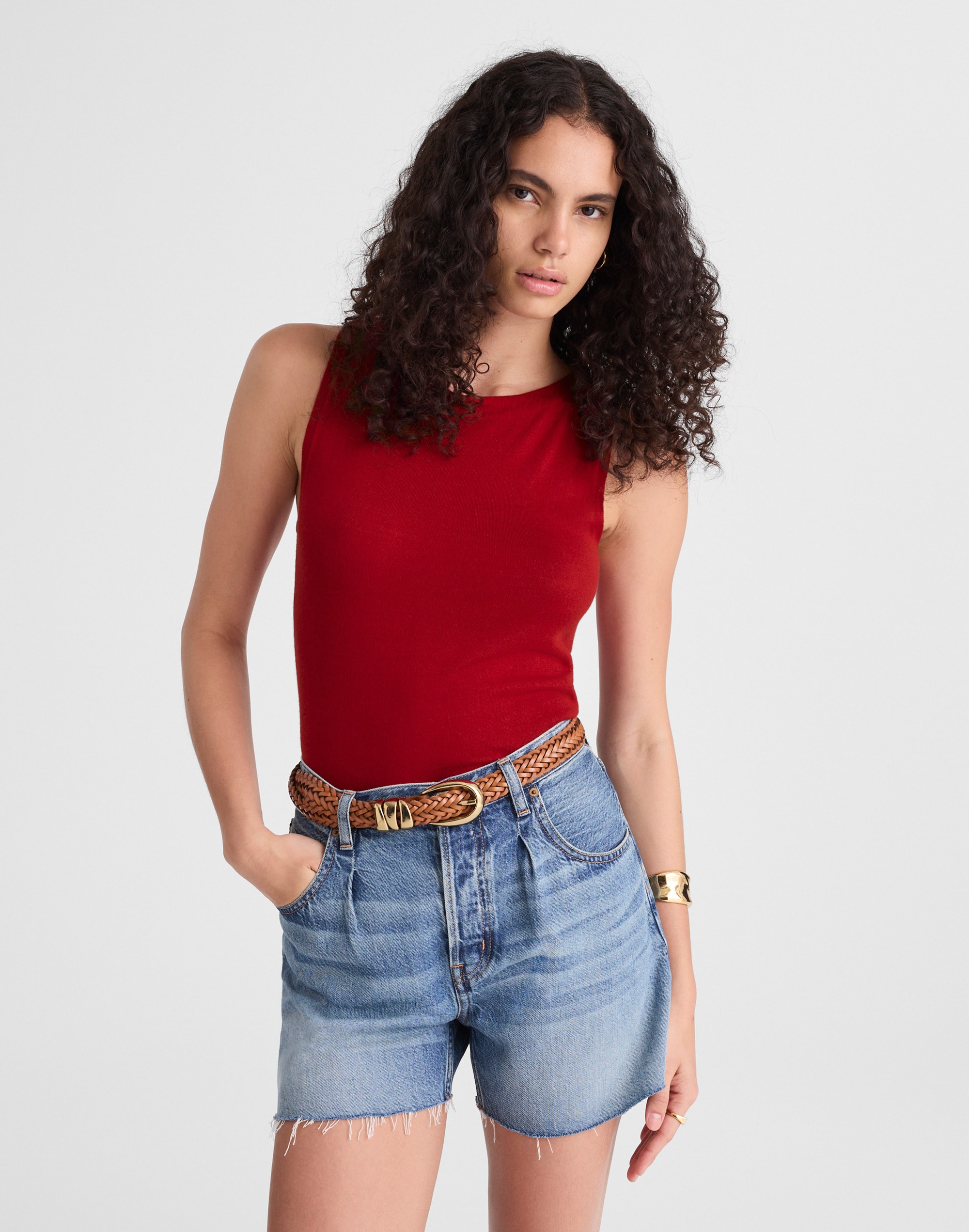 Boatneck Sleeveless Sweater