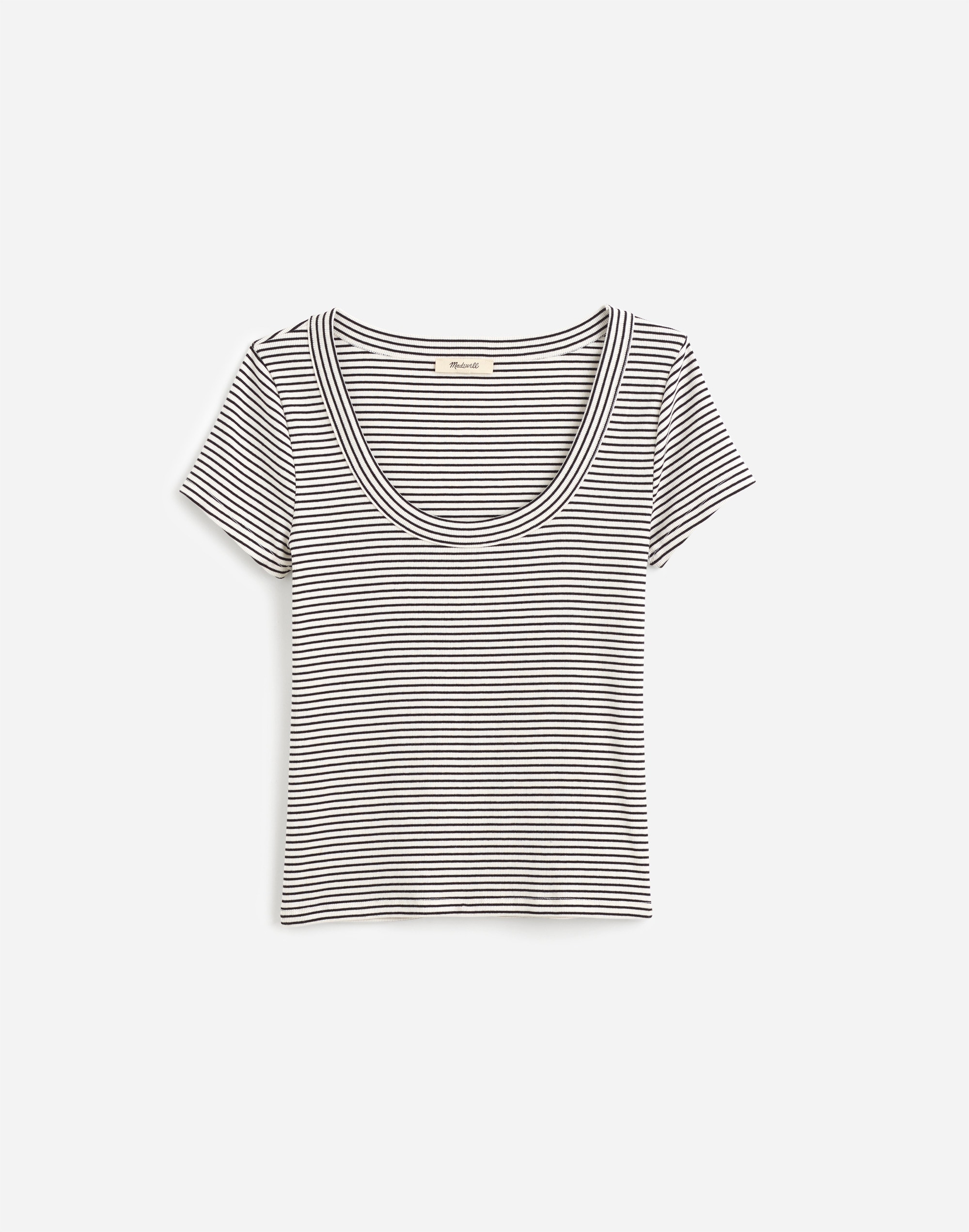 (Re)generative Cotton Ribbed Scoopneck Tee