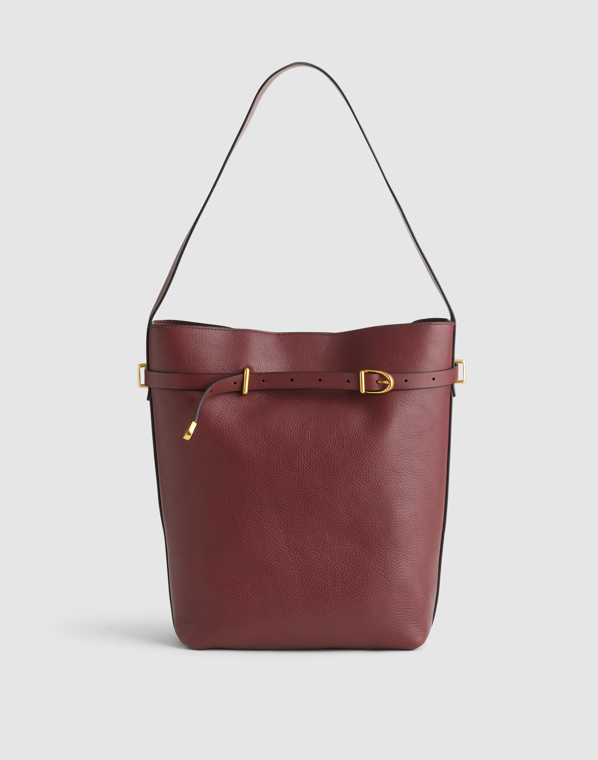 The Essential Belted Bucket Tote