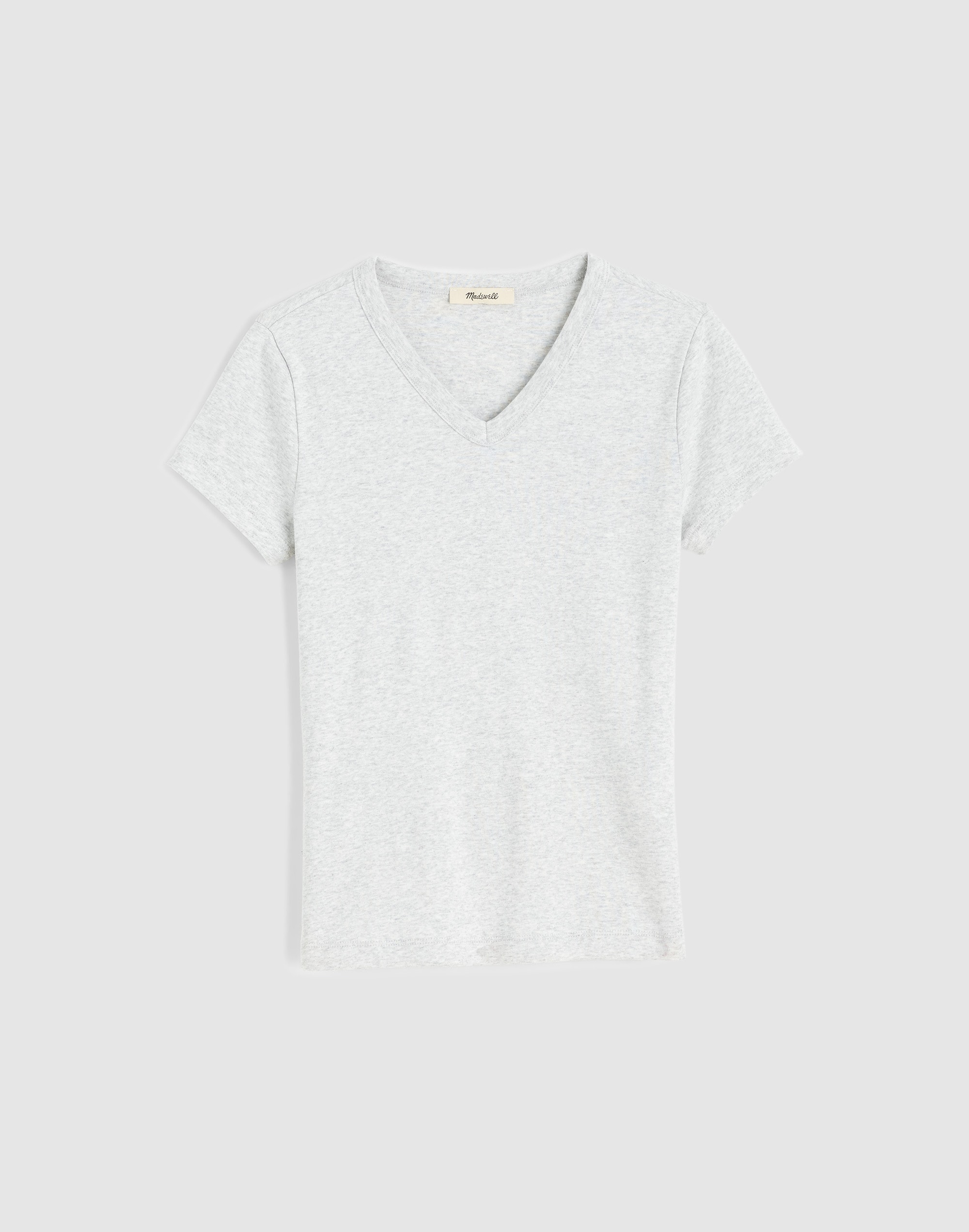 The '90s V-Neck Baby Tee in Compact Cotton