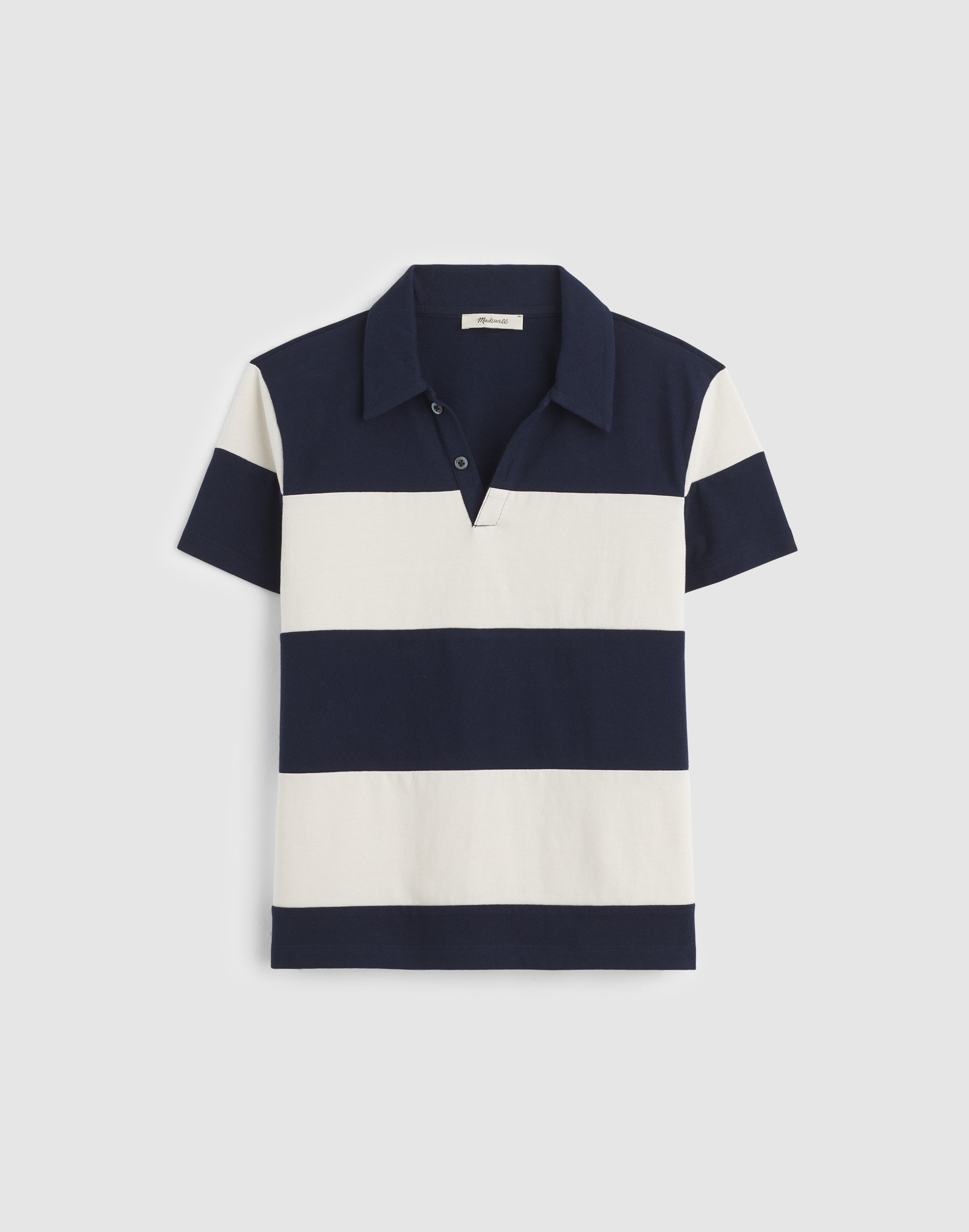 Pieced Boxy Polo Tee
