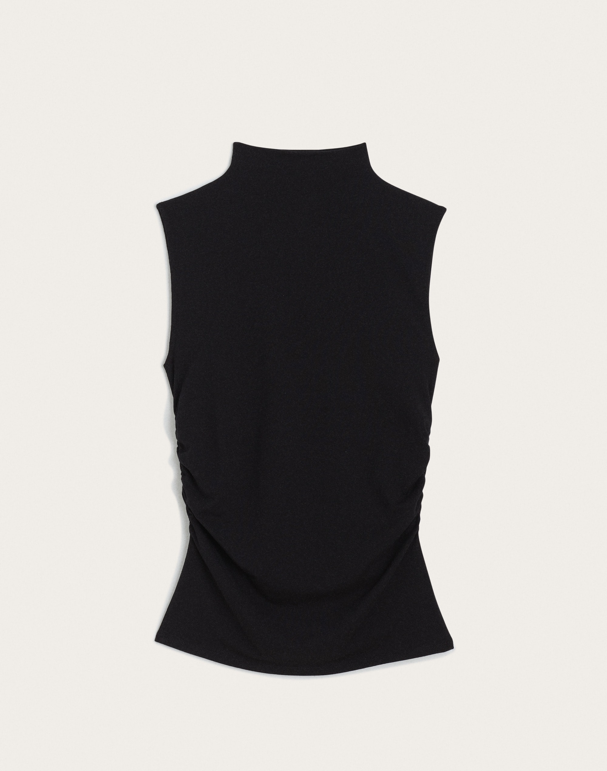 Ruched Mockneck Tank