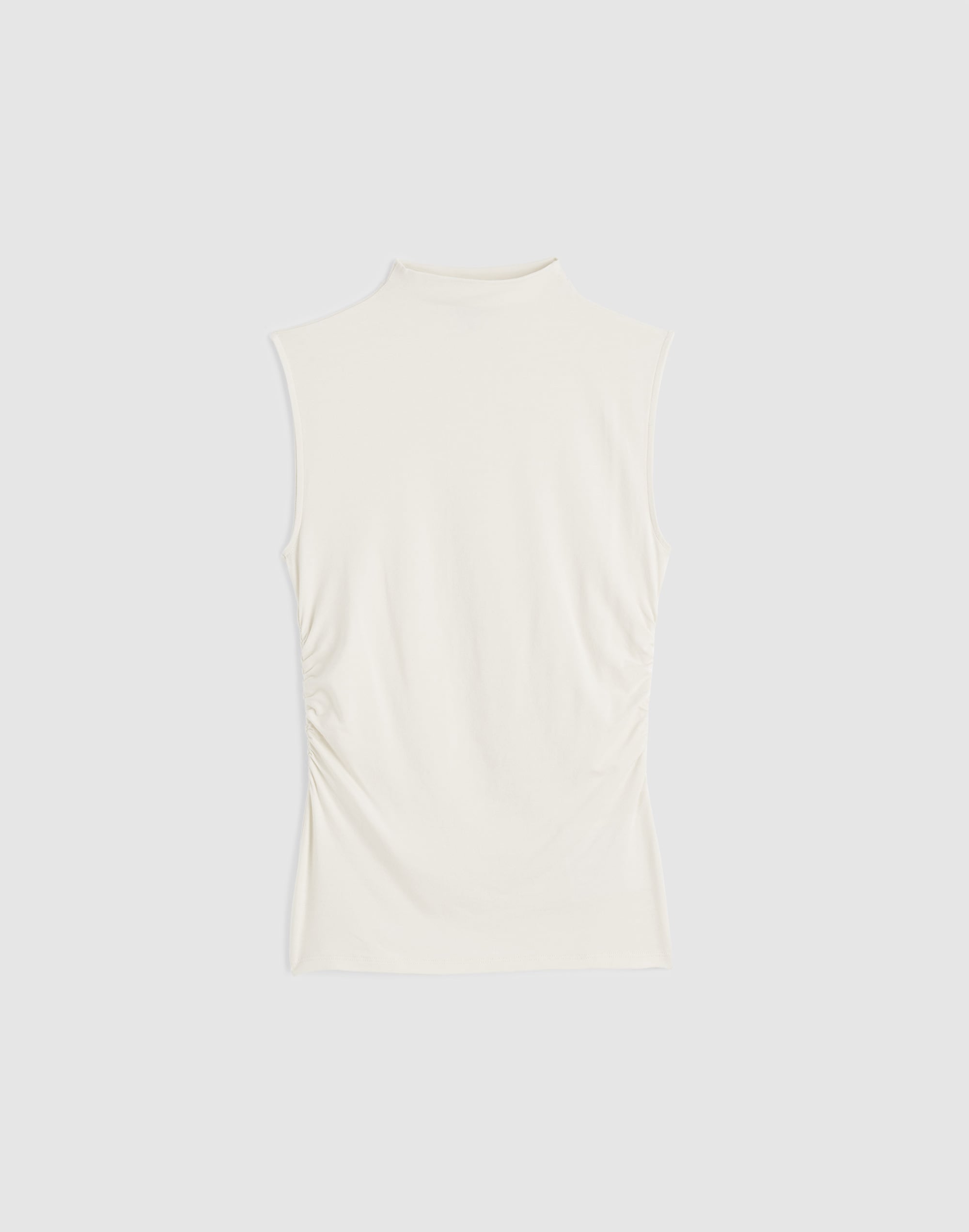 Ruched Mockneck Tank
