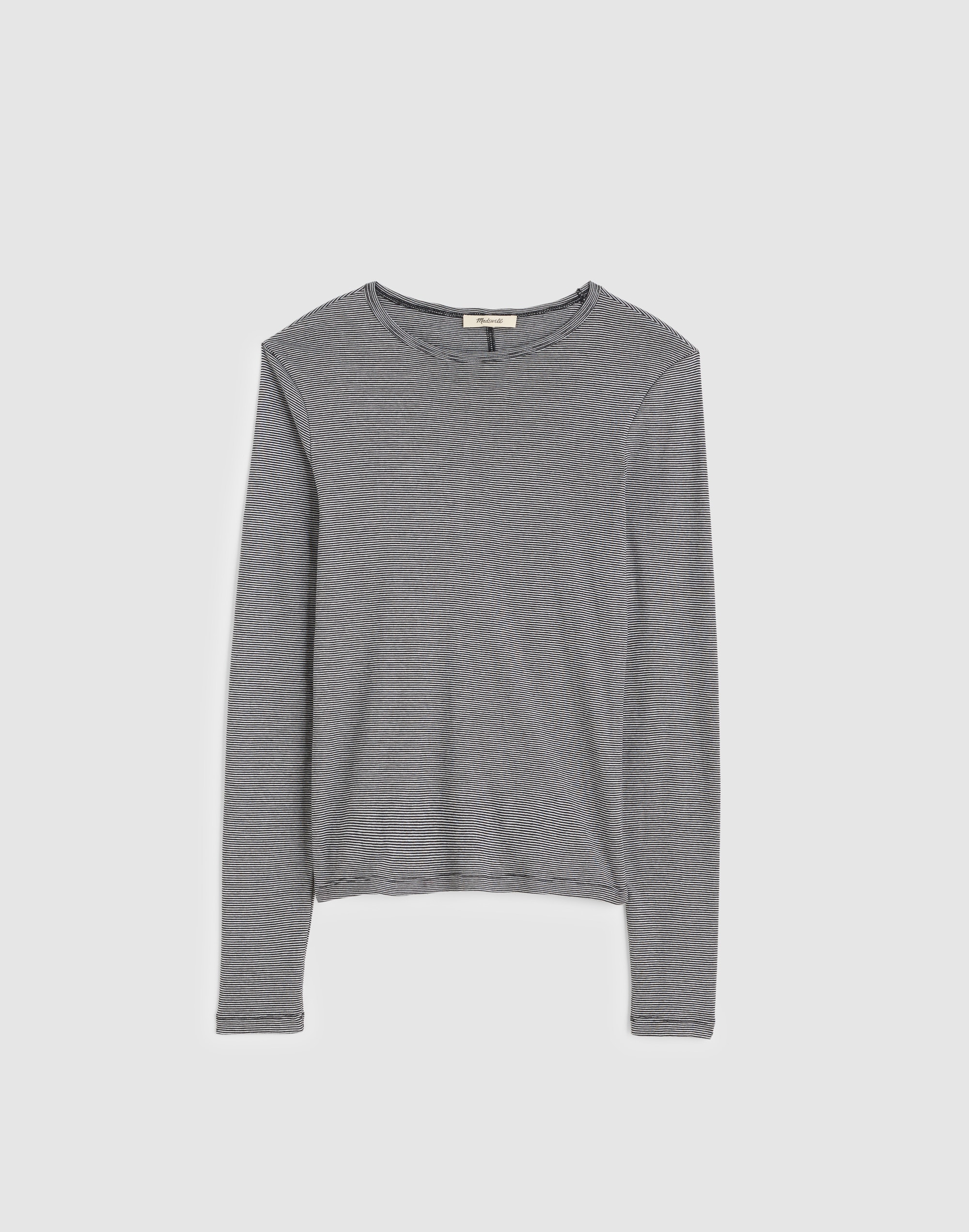 Crewneck Long-Sleeve Tee in SoSoft Cotton
