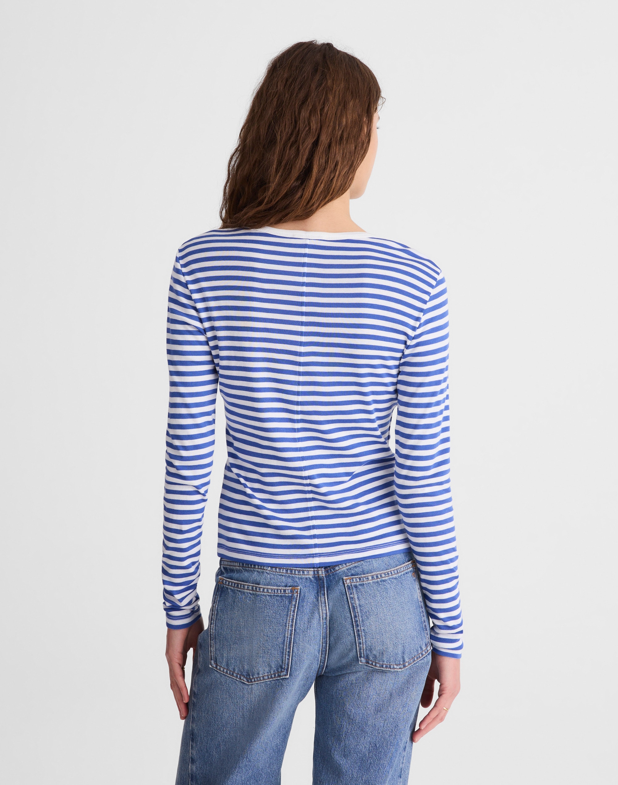 Crewneck Long-Sleeve Tee in SoSoft Cotton