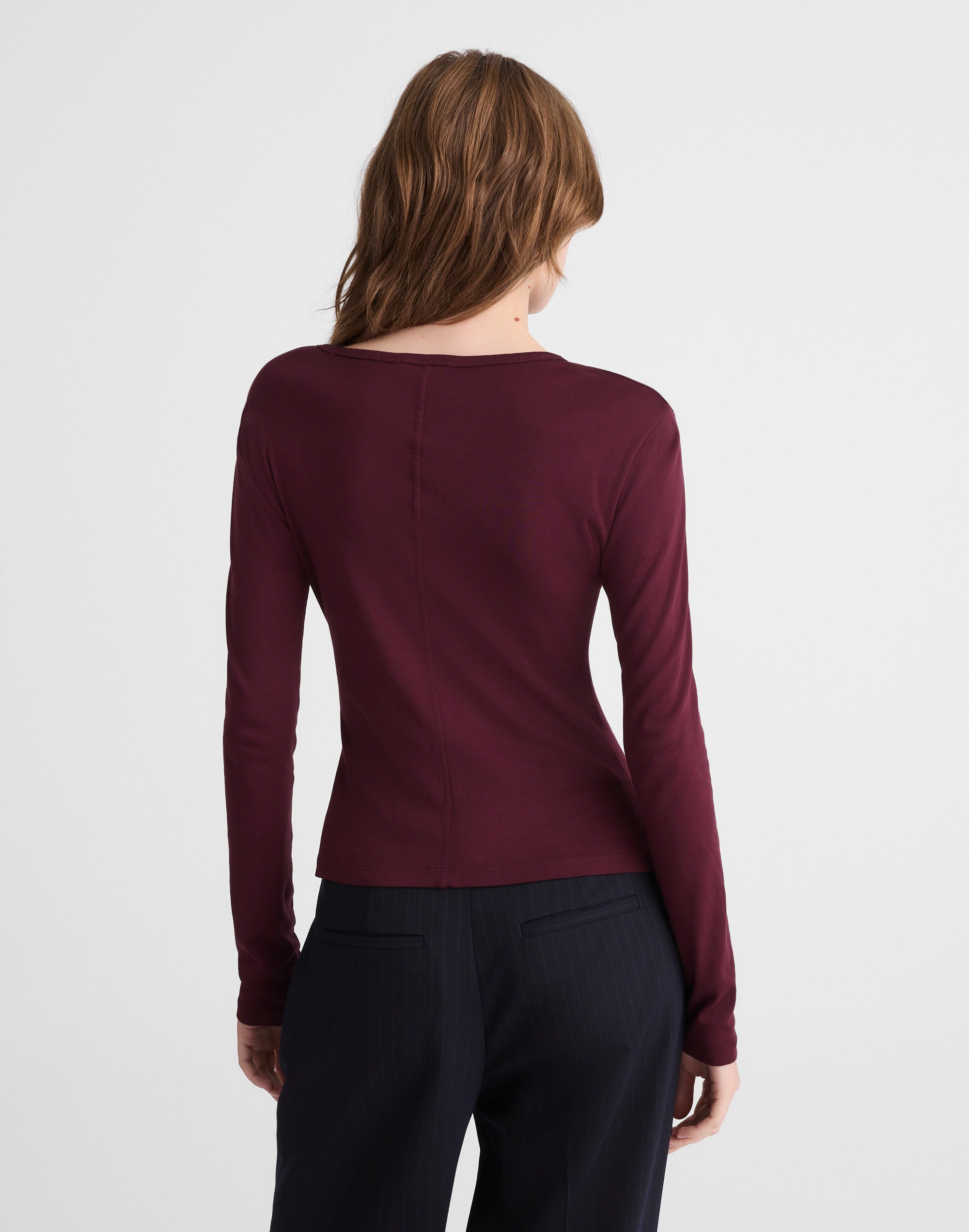 Crewneck Long-Sleeve Tee in SoSoft Cotton