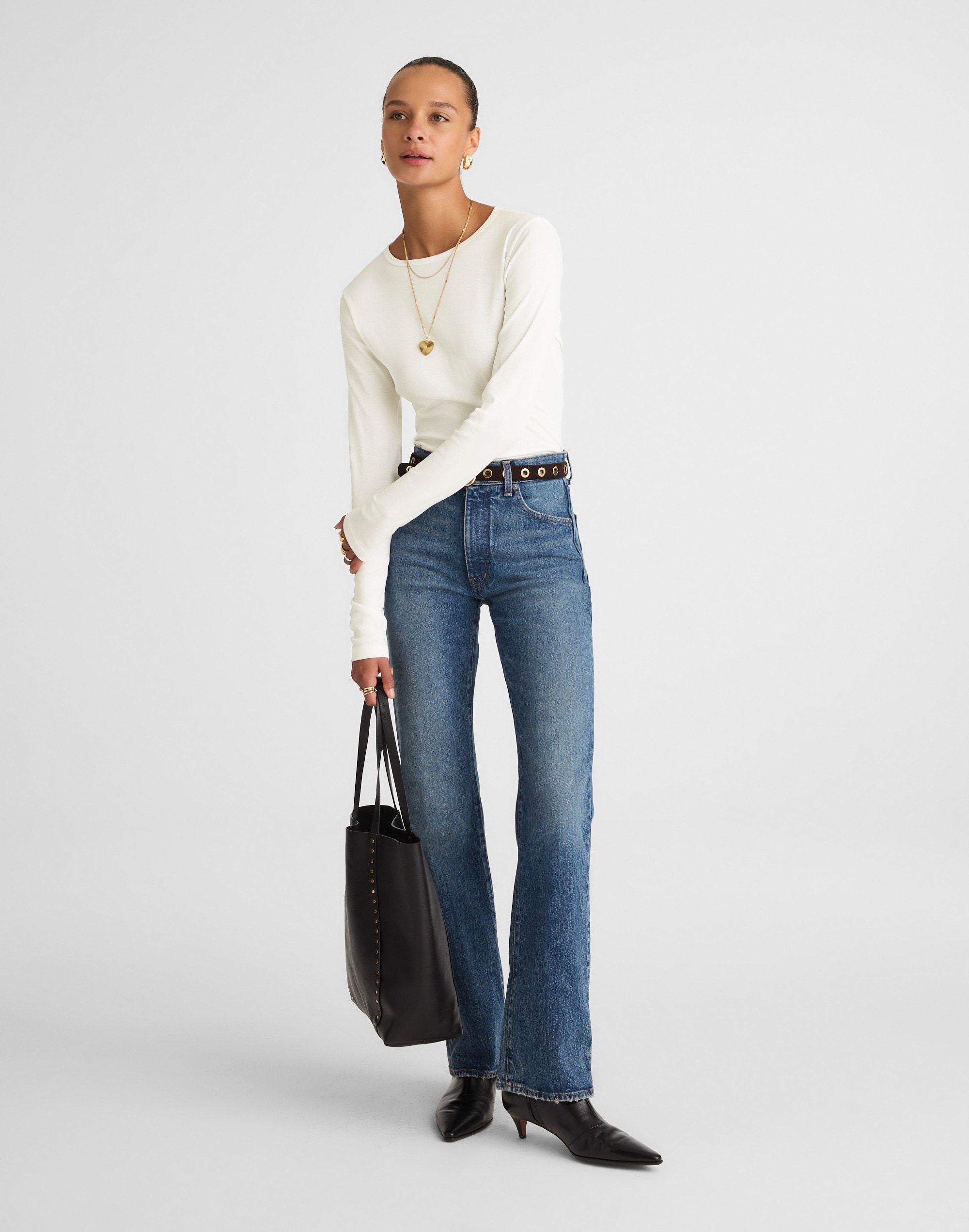 Crewneck Long-Sleeve Tee in SoSoft Cotton