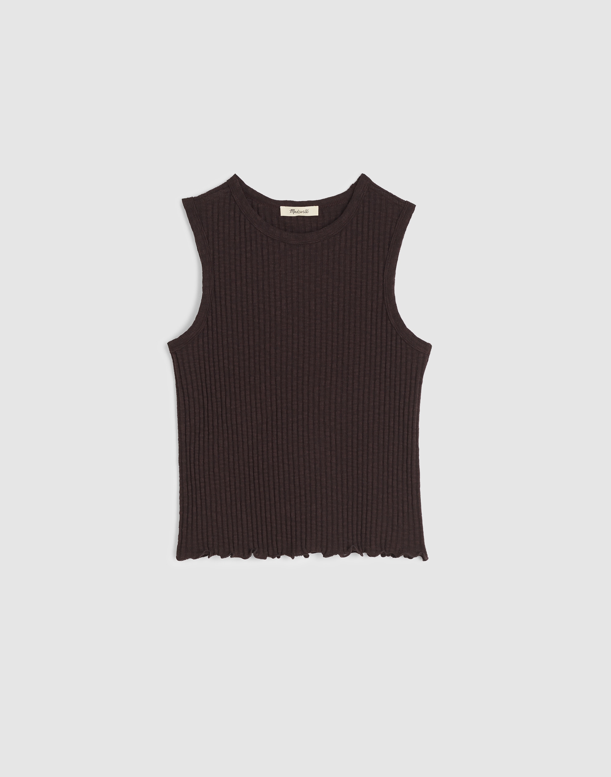 Lettuce-Hem Ribbed Tank