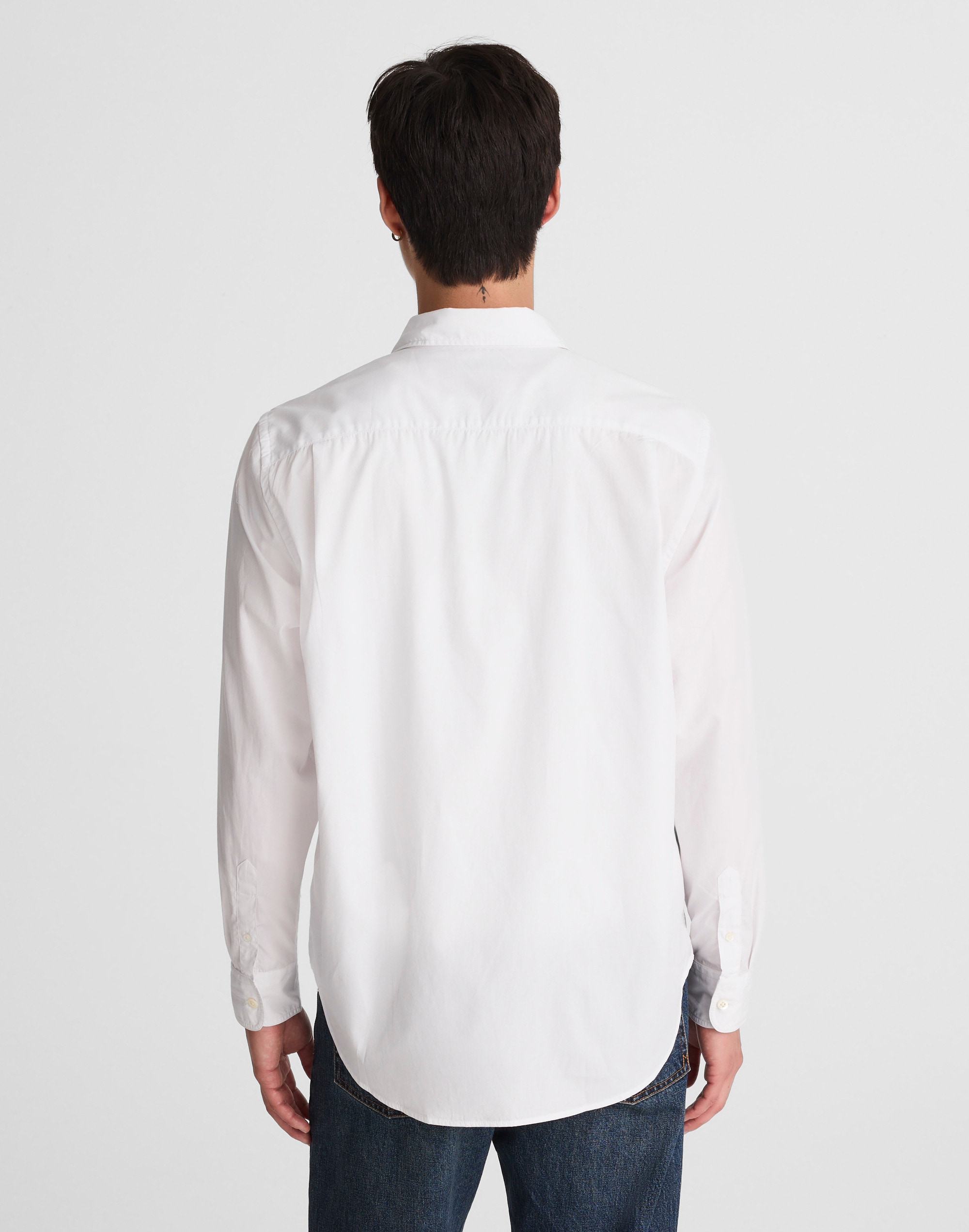 Cotton Poplin Button-Up Shirt Alternate Image 4