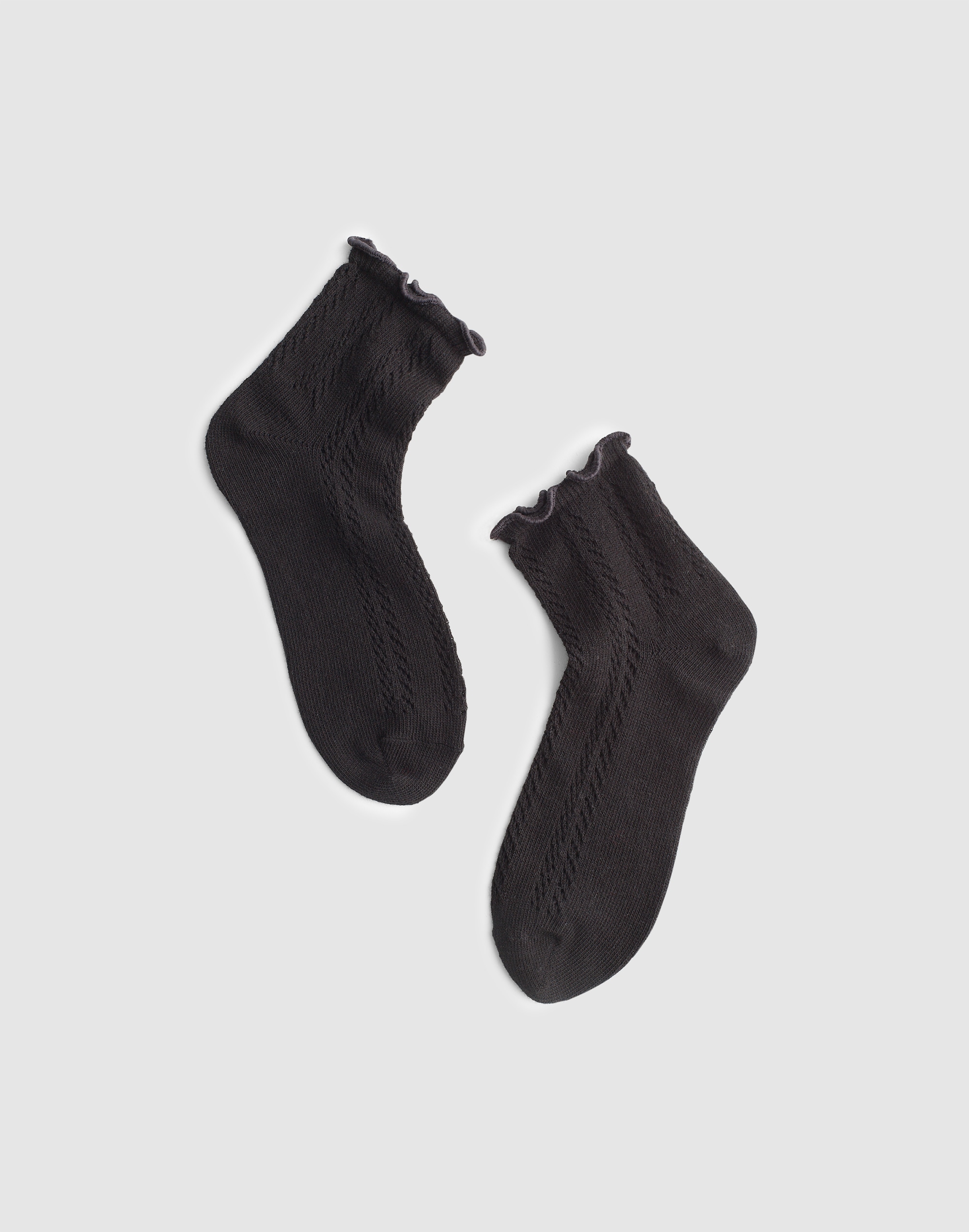 Textured-Knit Ankle Socks
