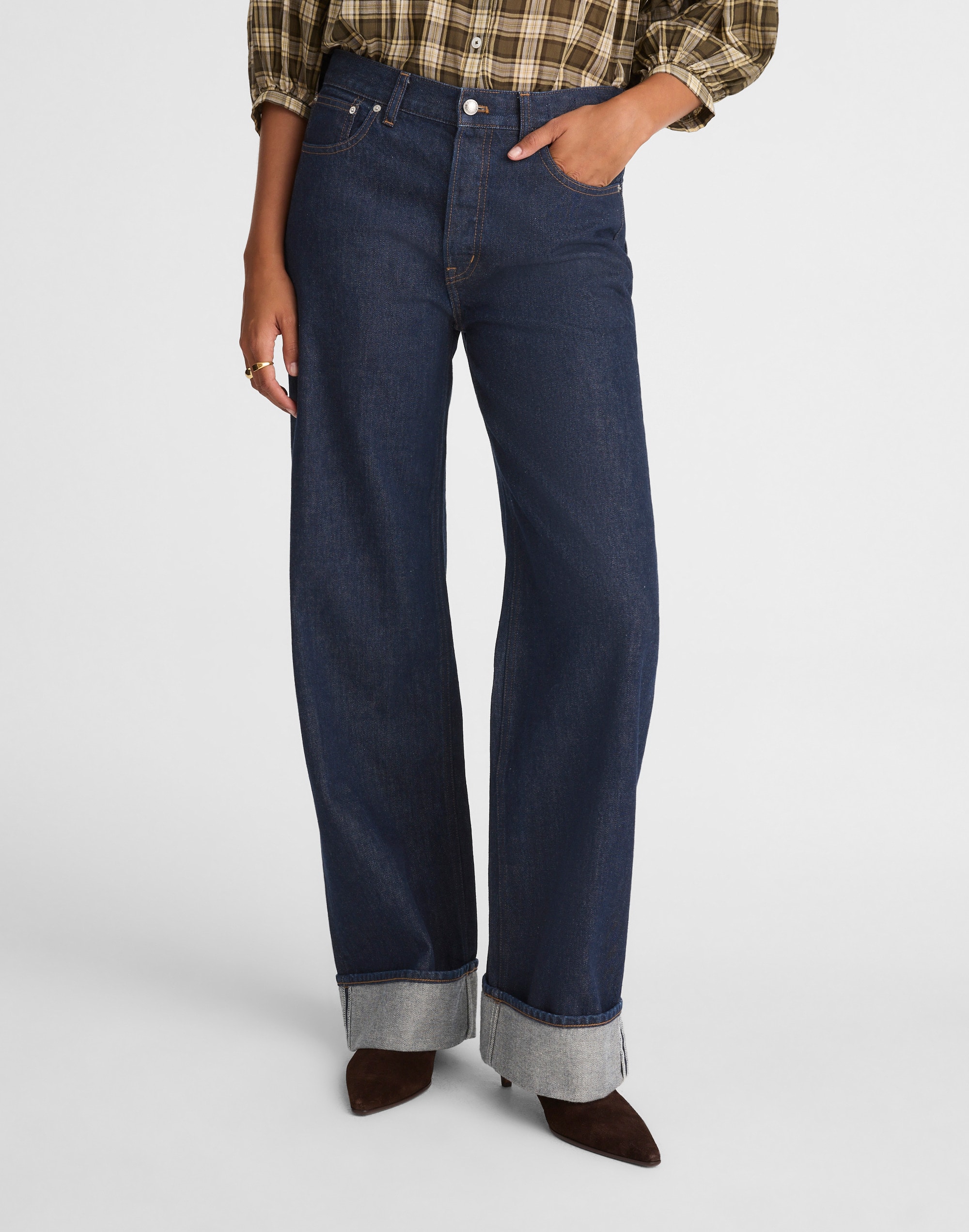 The Low-Slung Cuffed Baggy Jean Alternate Image 1