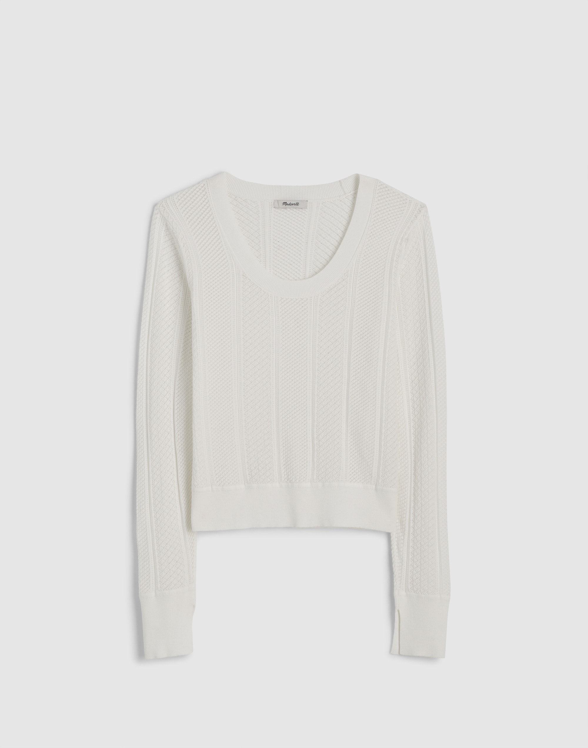 The Signature Knit Lace-Stitch Sweater