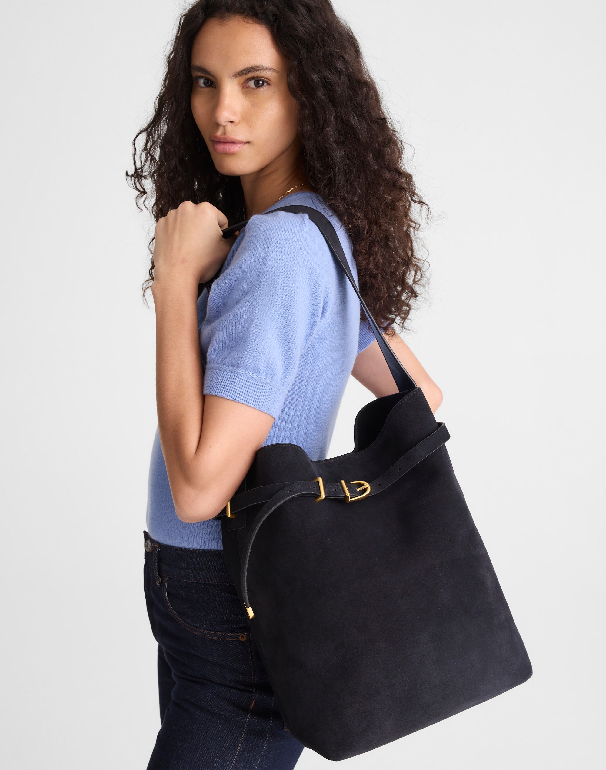 The Essential Belted Bucket Tote