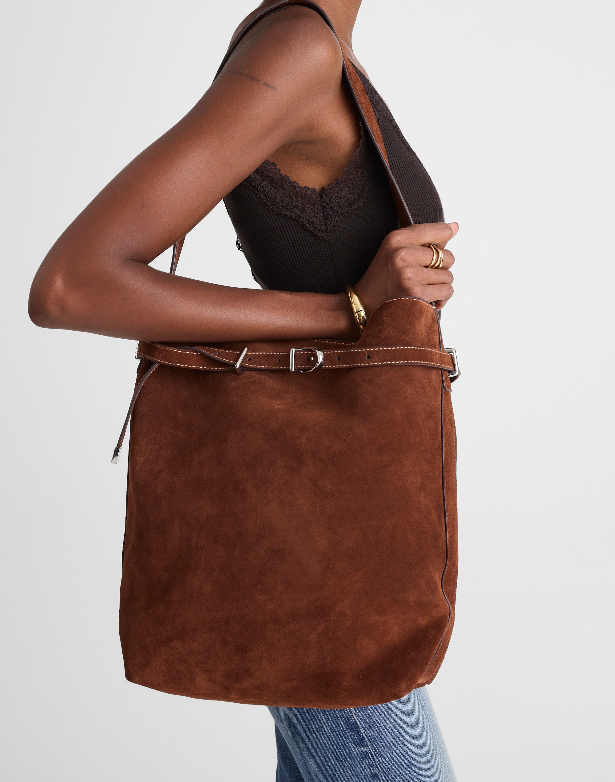 The Essential Belted Bucket Tote