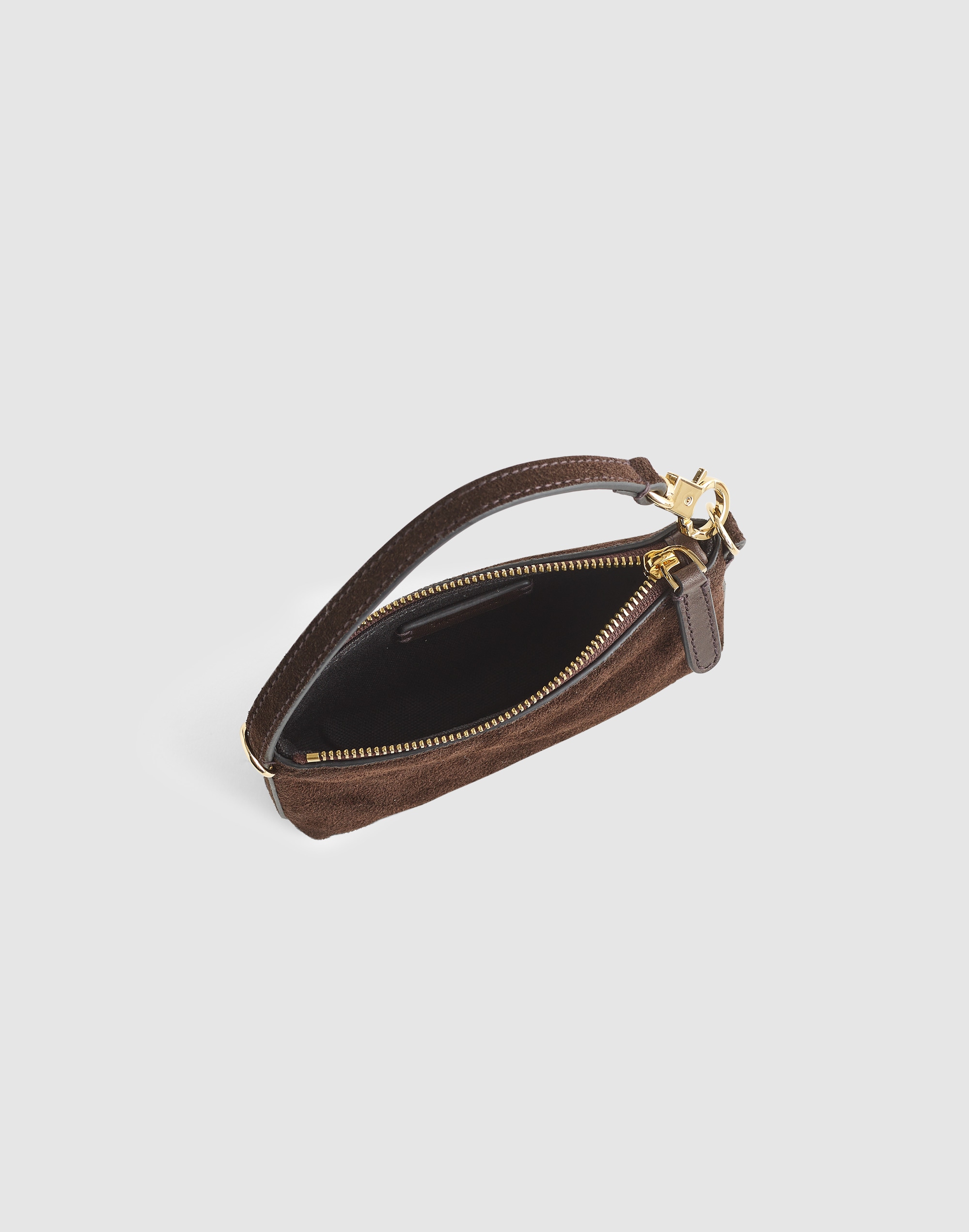 The Clip-Strap Pouch in Suede Alternate Image 2