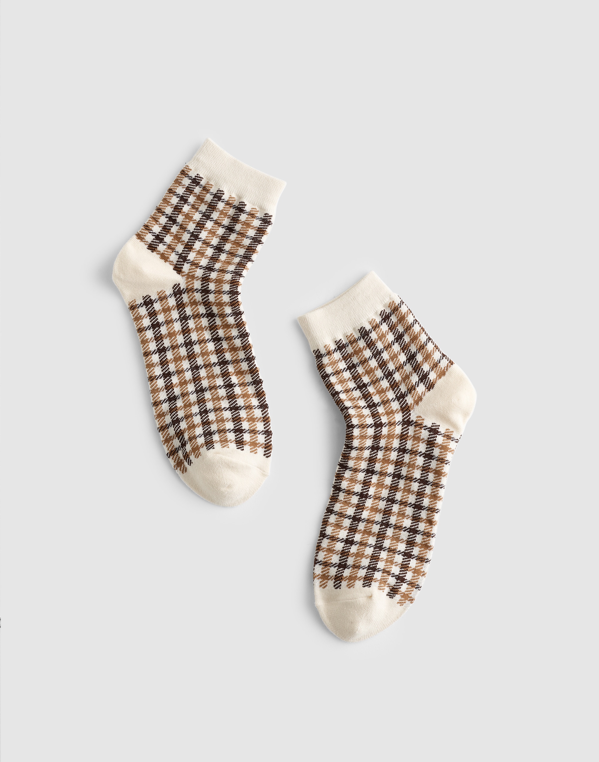 Houndstooth Ankle Socks