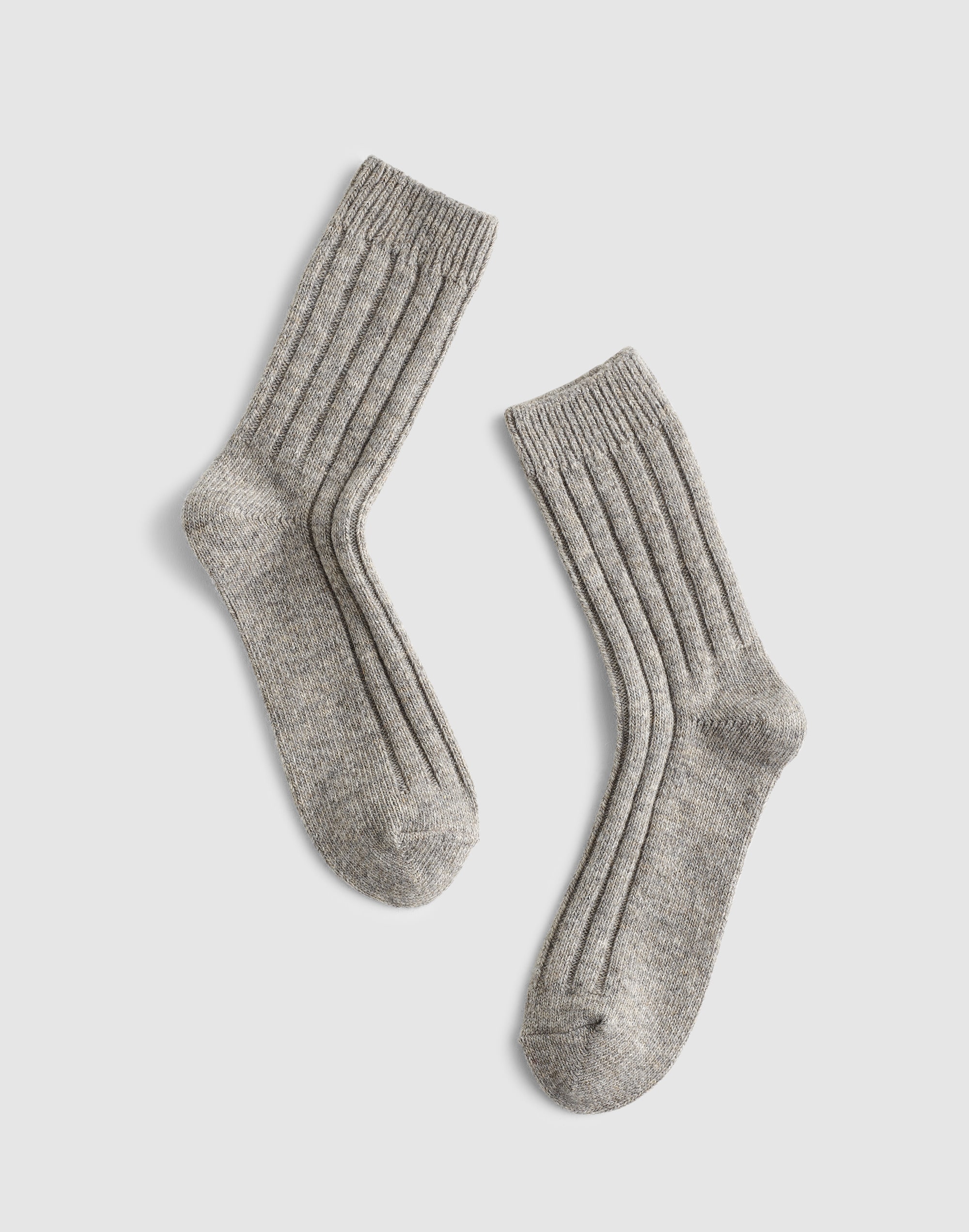 Ribbed Crew Socks