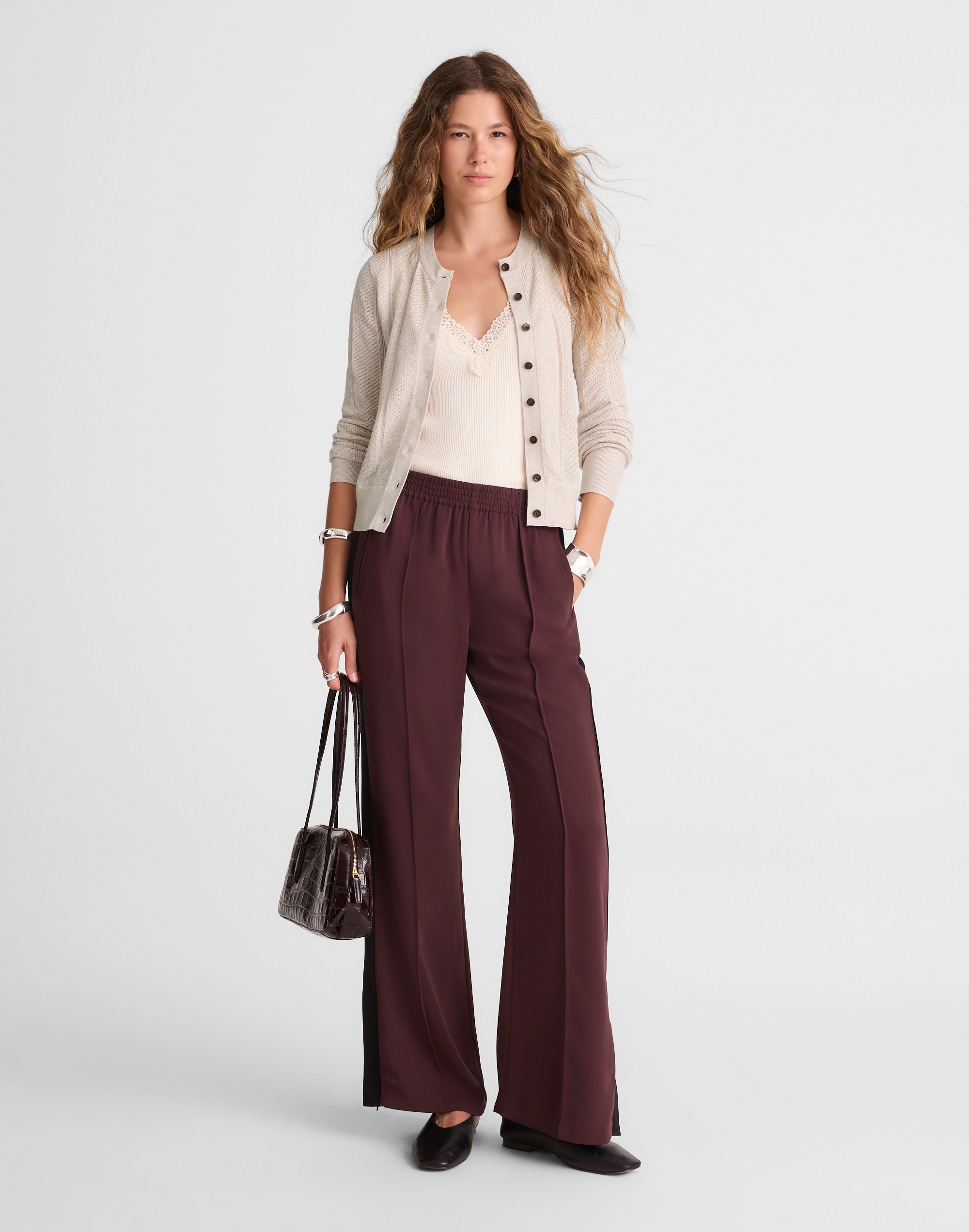 The Signature Knit Pointelle Cardigan