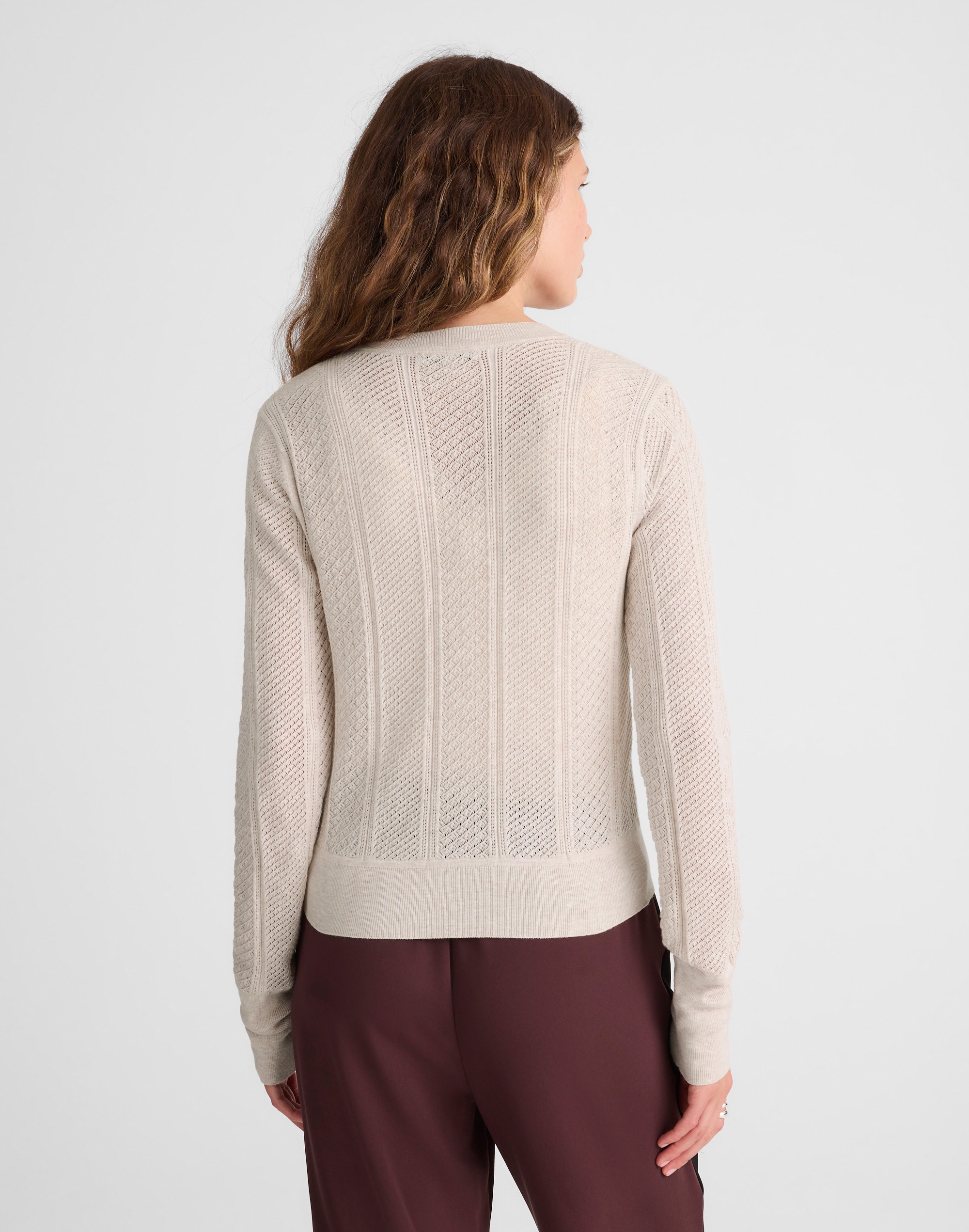 The Signature Knit Pointelle Cardigan