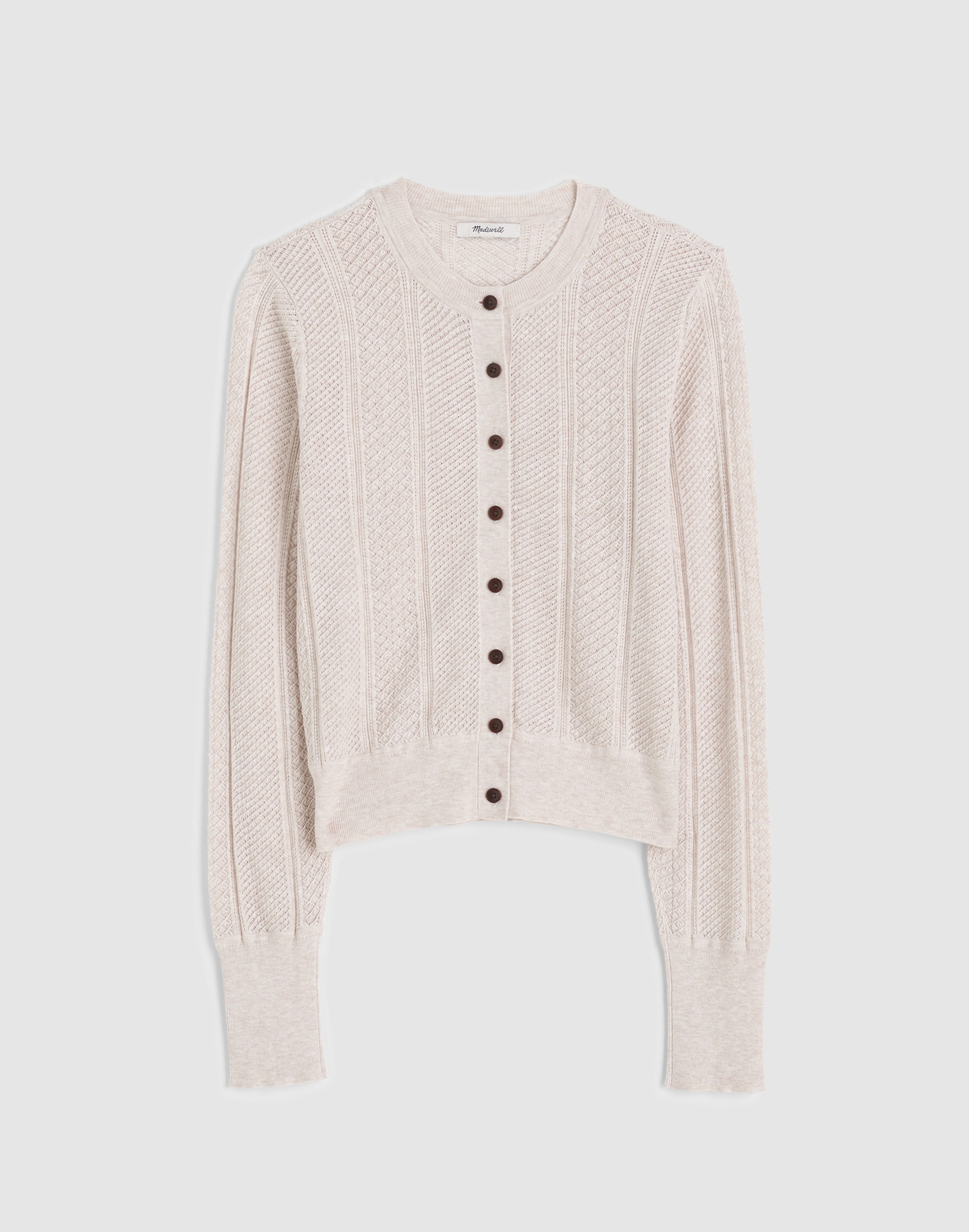 The Signature Knit Pointelle Cardigan