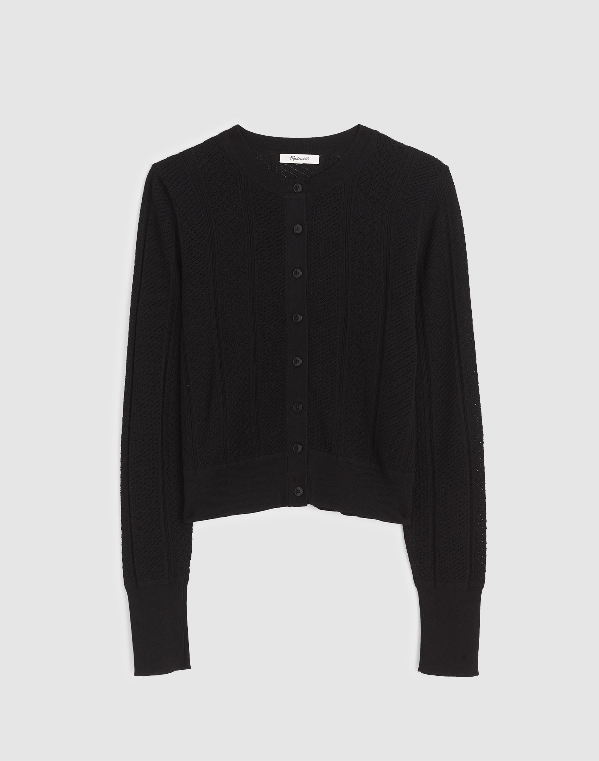 The Signature Knit Pointelle Cardigan