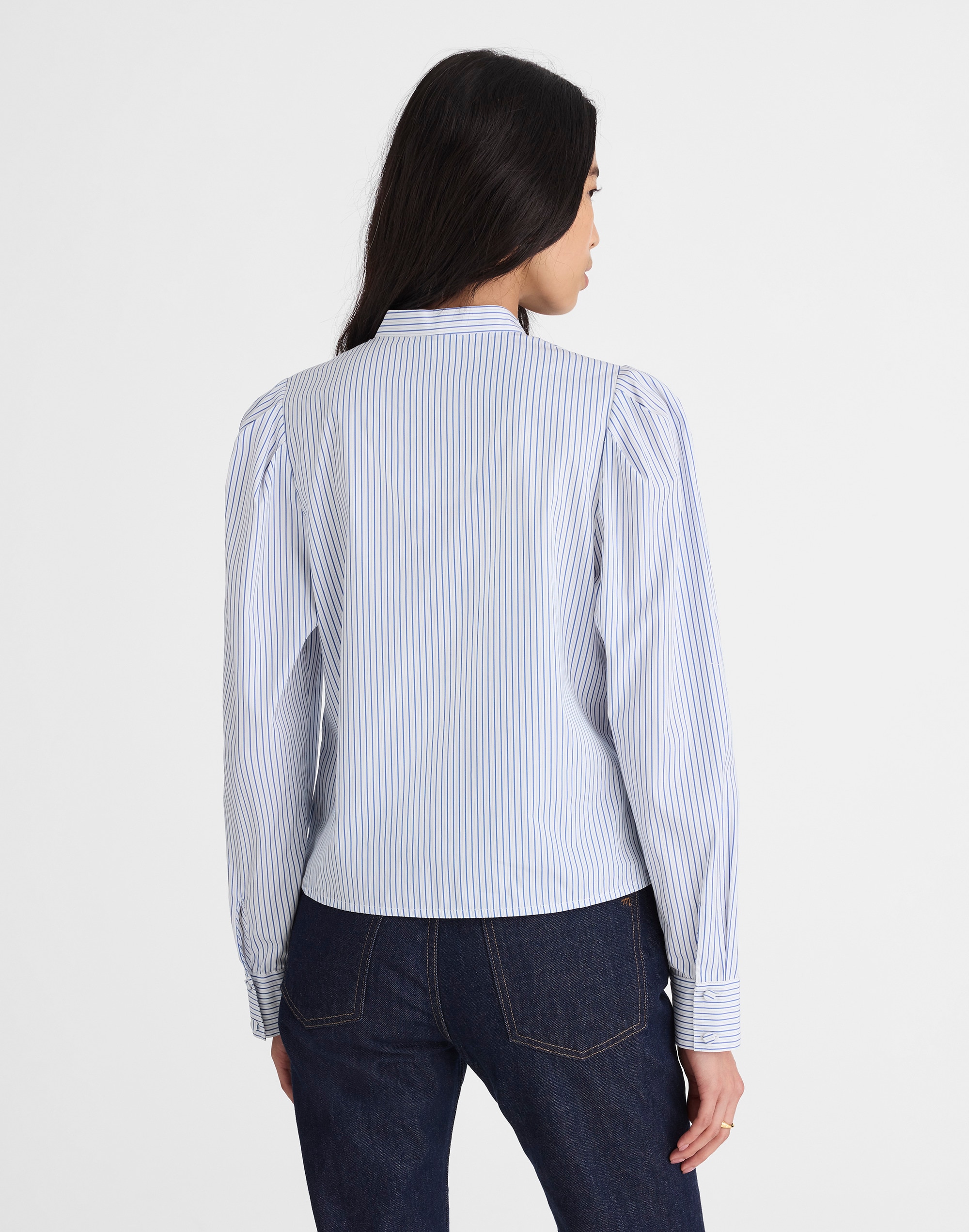 Puff-Sleeve Button-Up Shirt