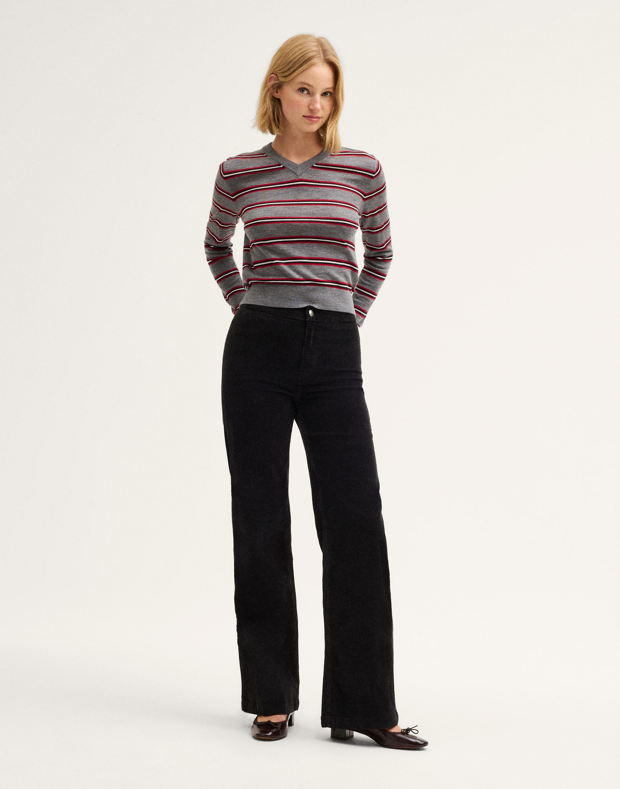 the wide-leg pant in corduroy