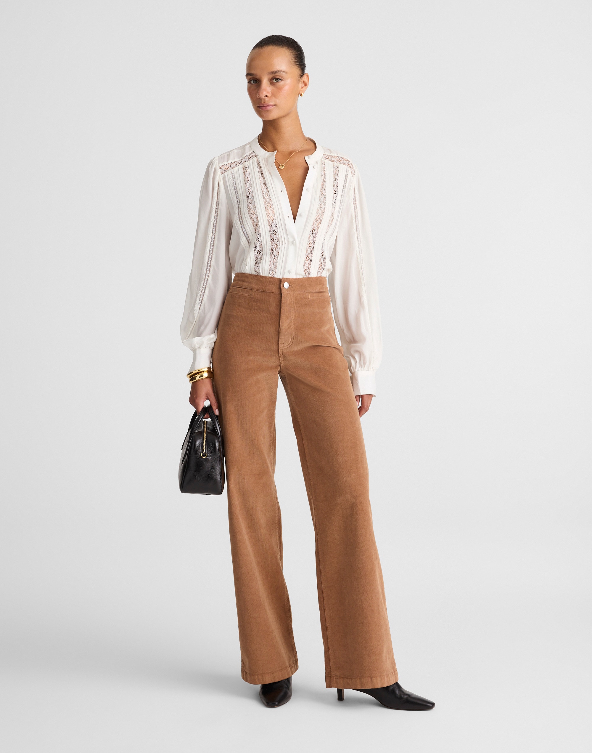the wide-leg pant in corduroy
