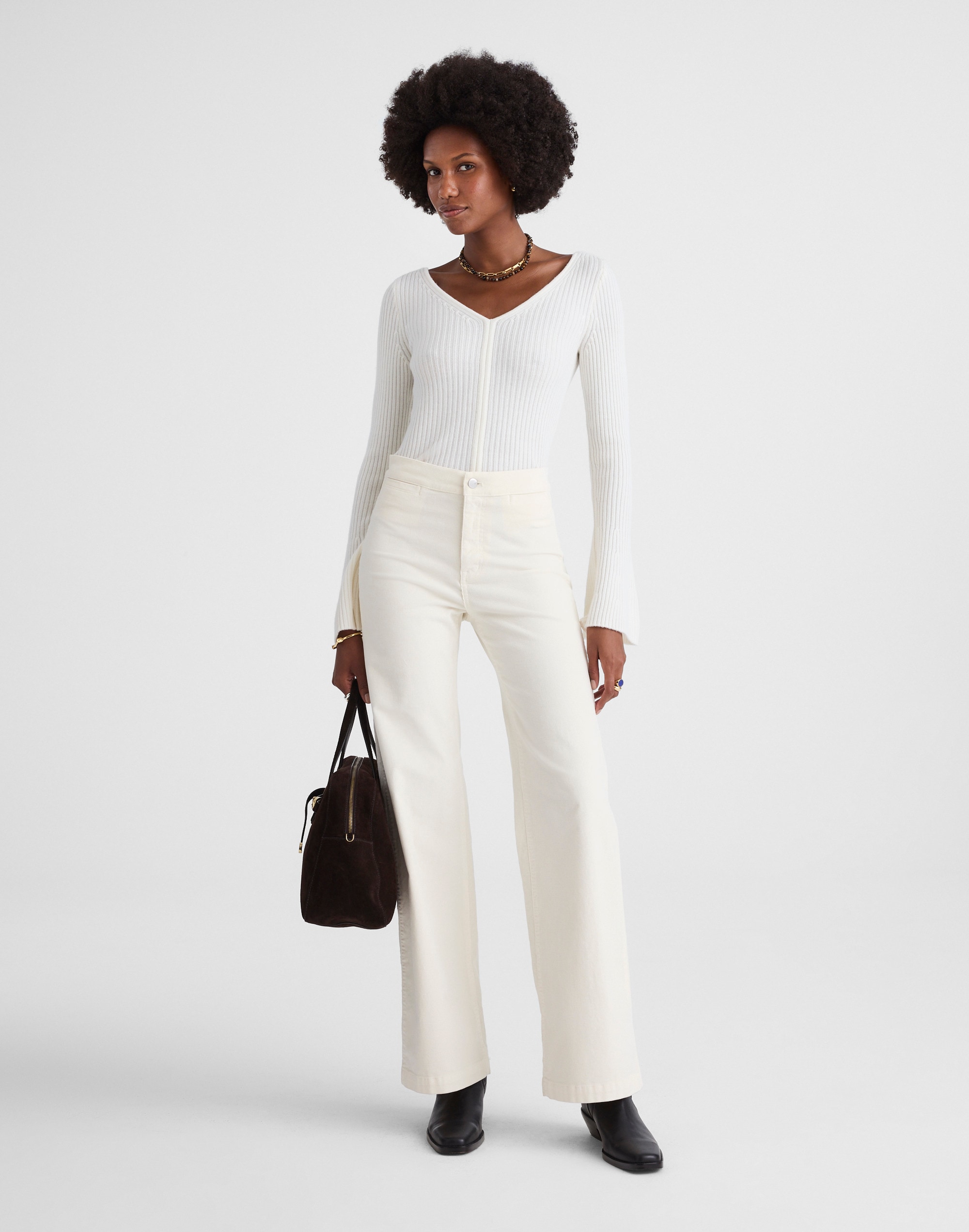 the wide-leg pant in corduroy