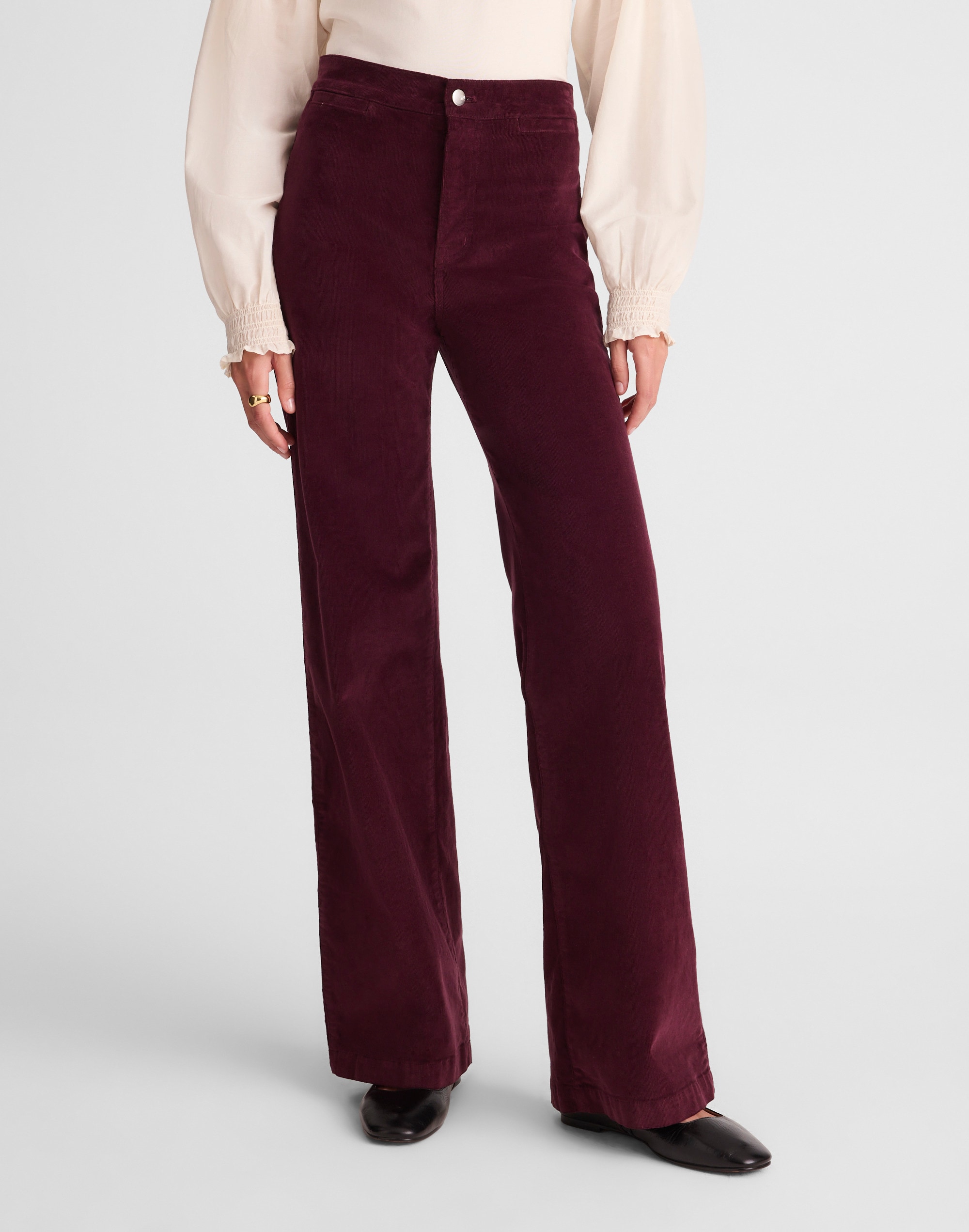 The Petite Wide-Leg Pant in Corduroy Alternate Image 1