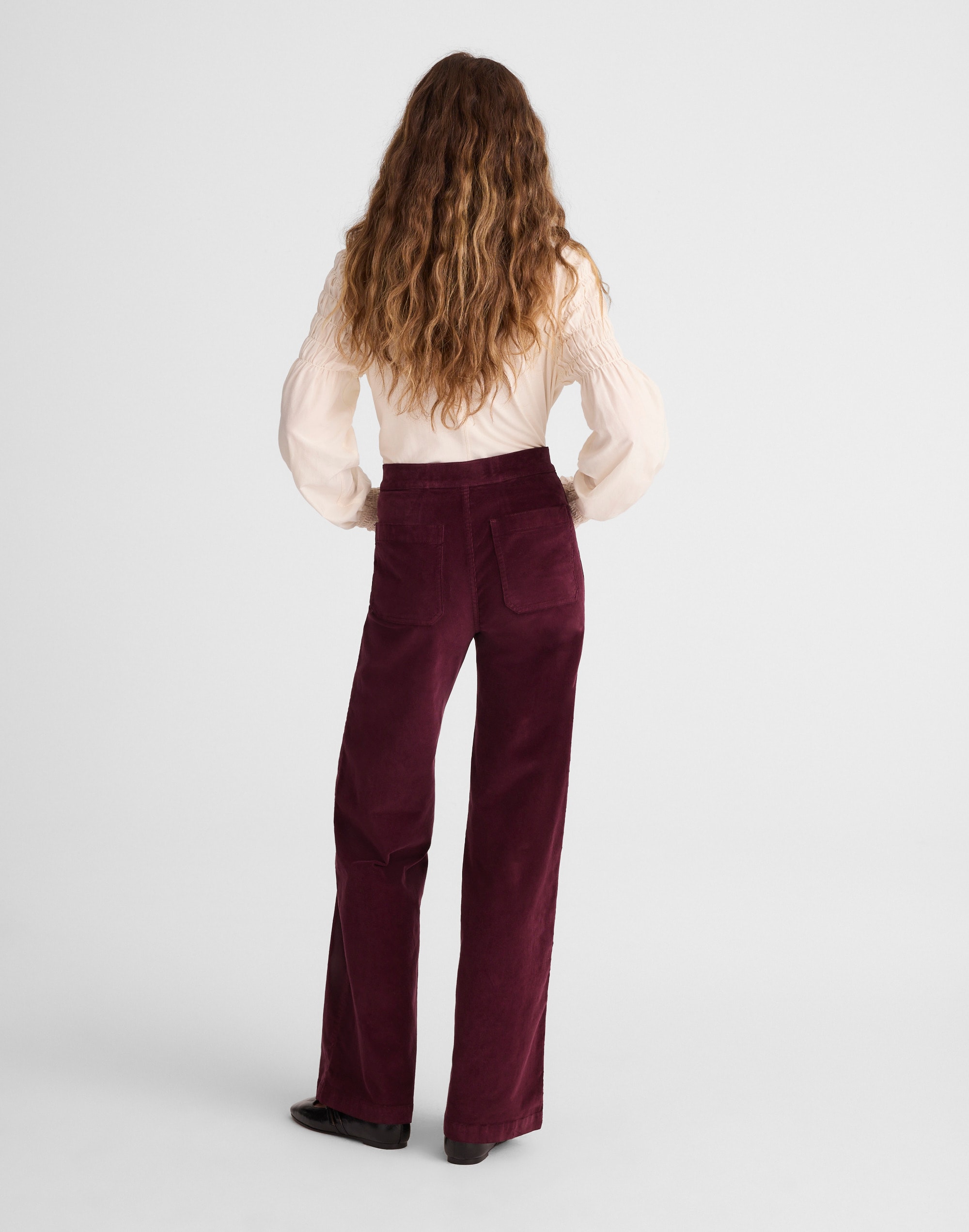 The Petite Wide-Leg Pant in Corduroy Alternate Image 4
