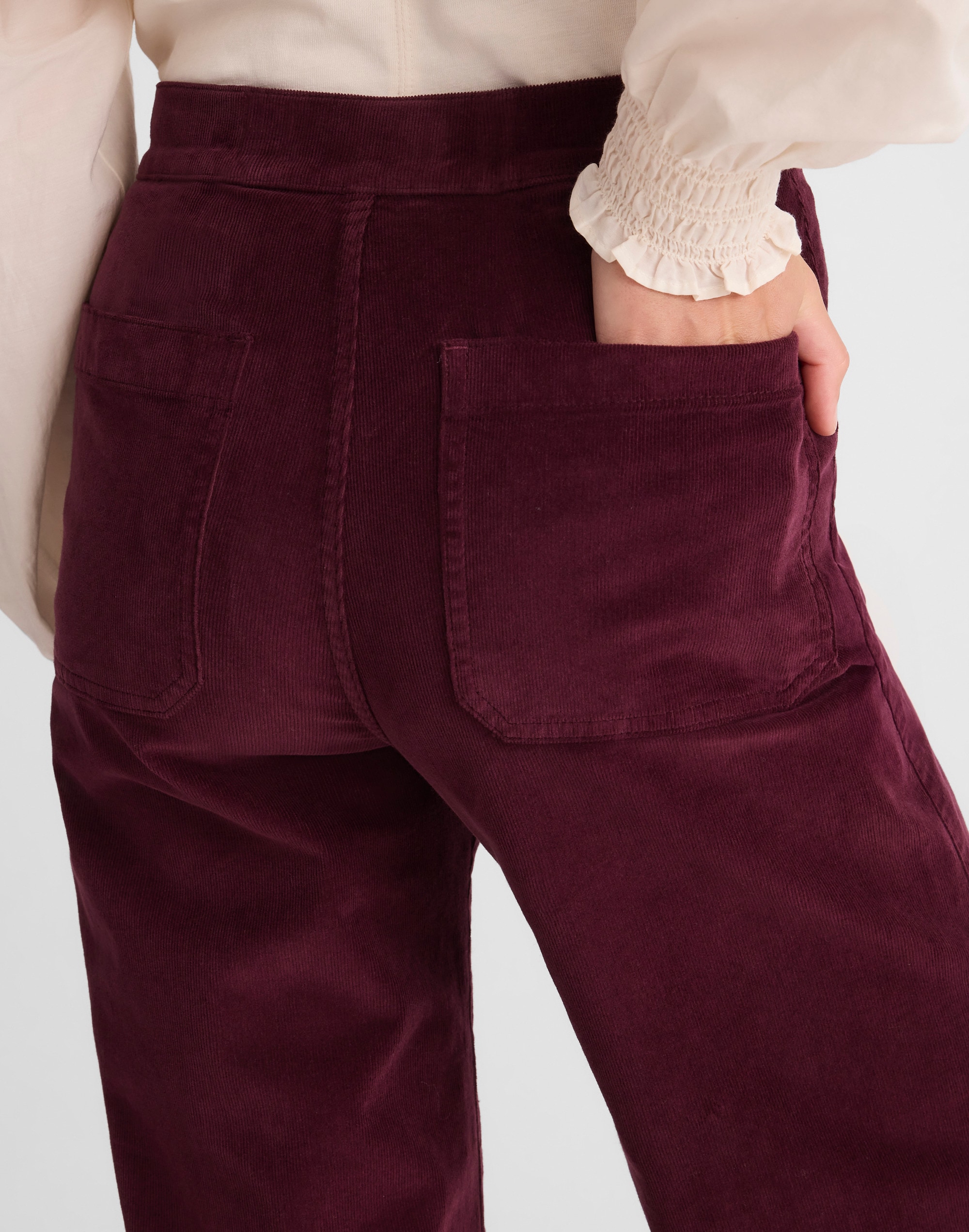 The Petite Wide-Leg Pant in Corduroy Alternate Image 5