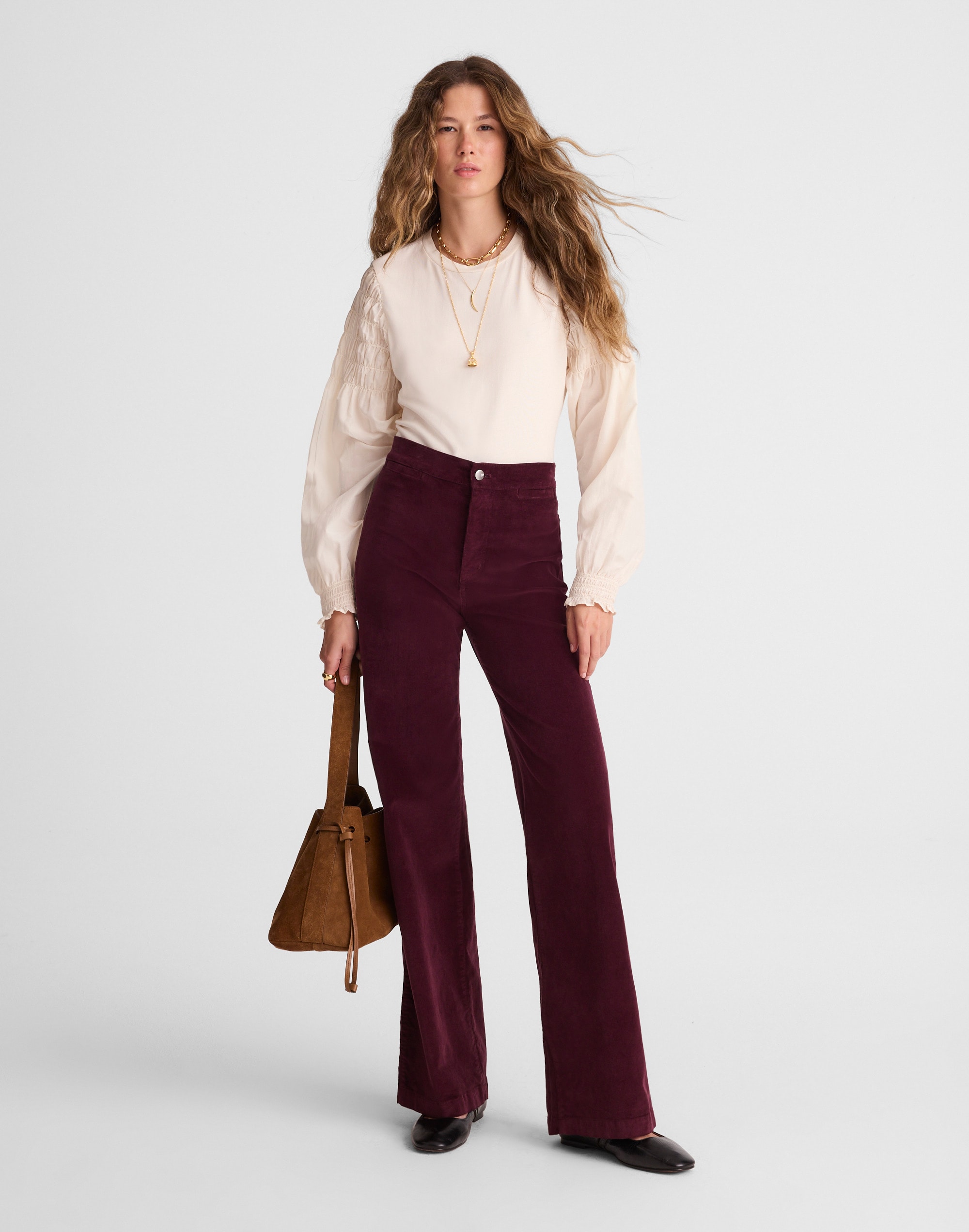 the wide-leg pant in corduroy
