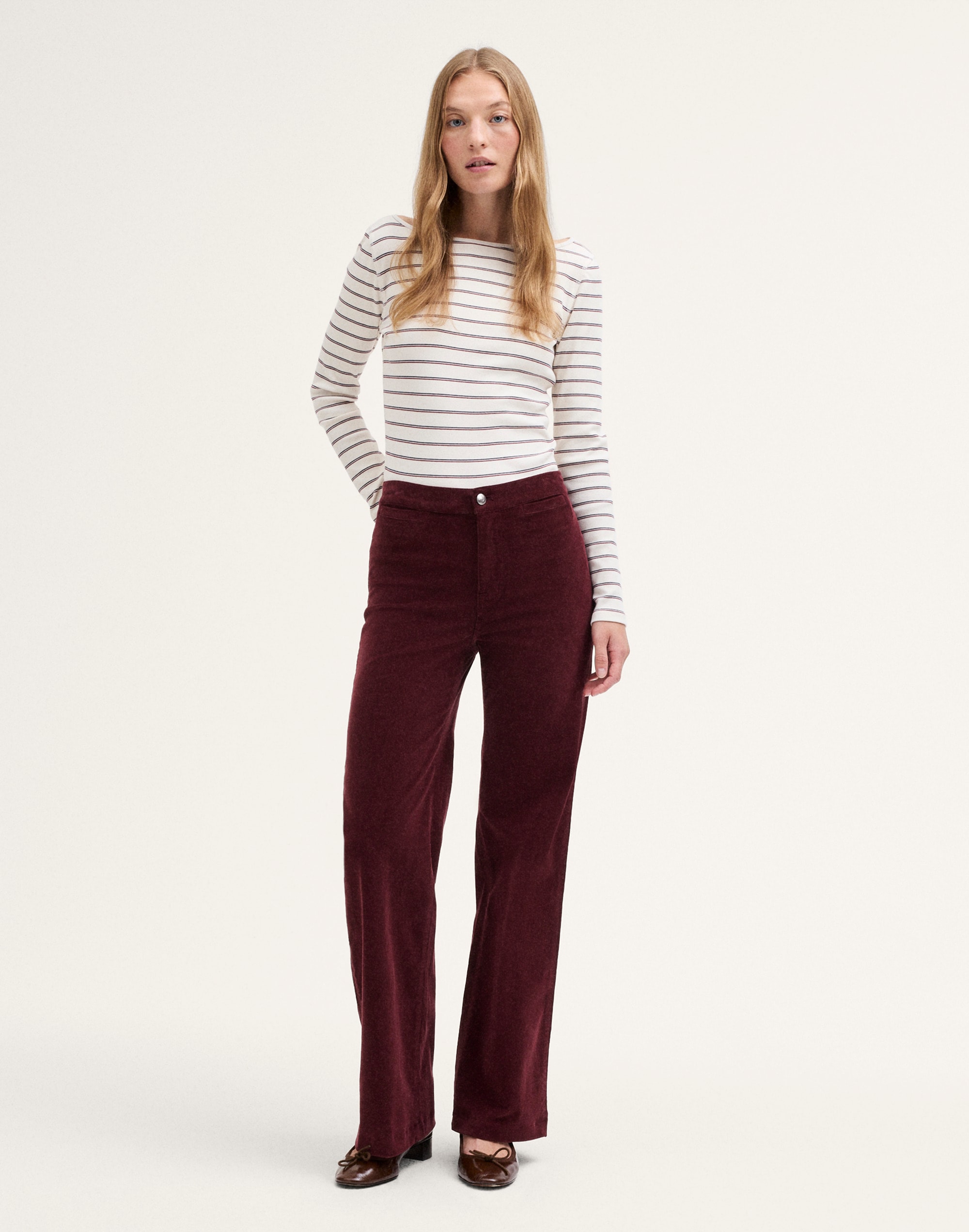 the wide-leg pant in corduroy