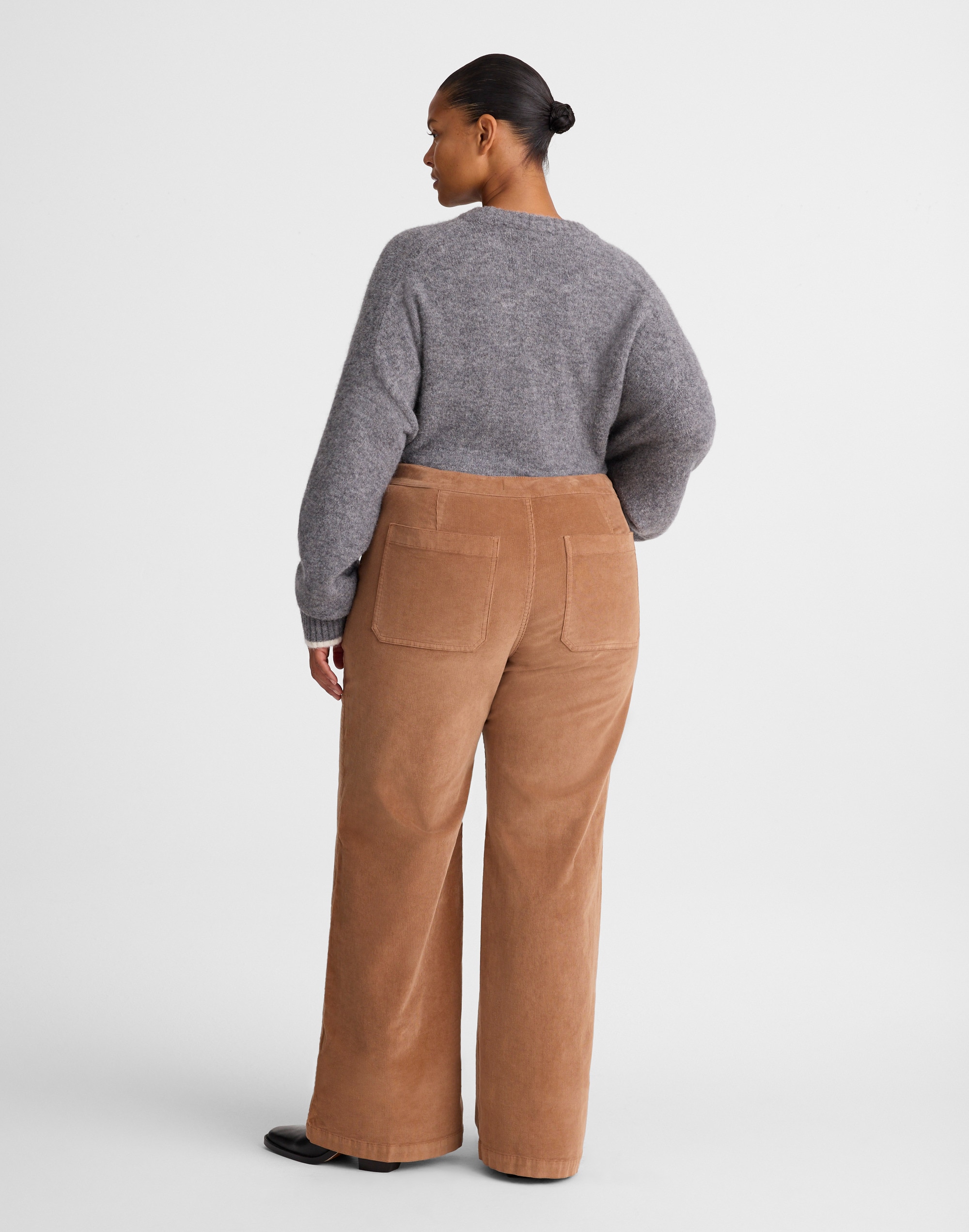 The Plus Wide-Leg Pant Corduroy