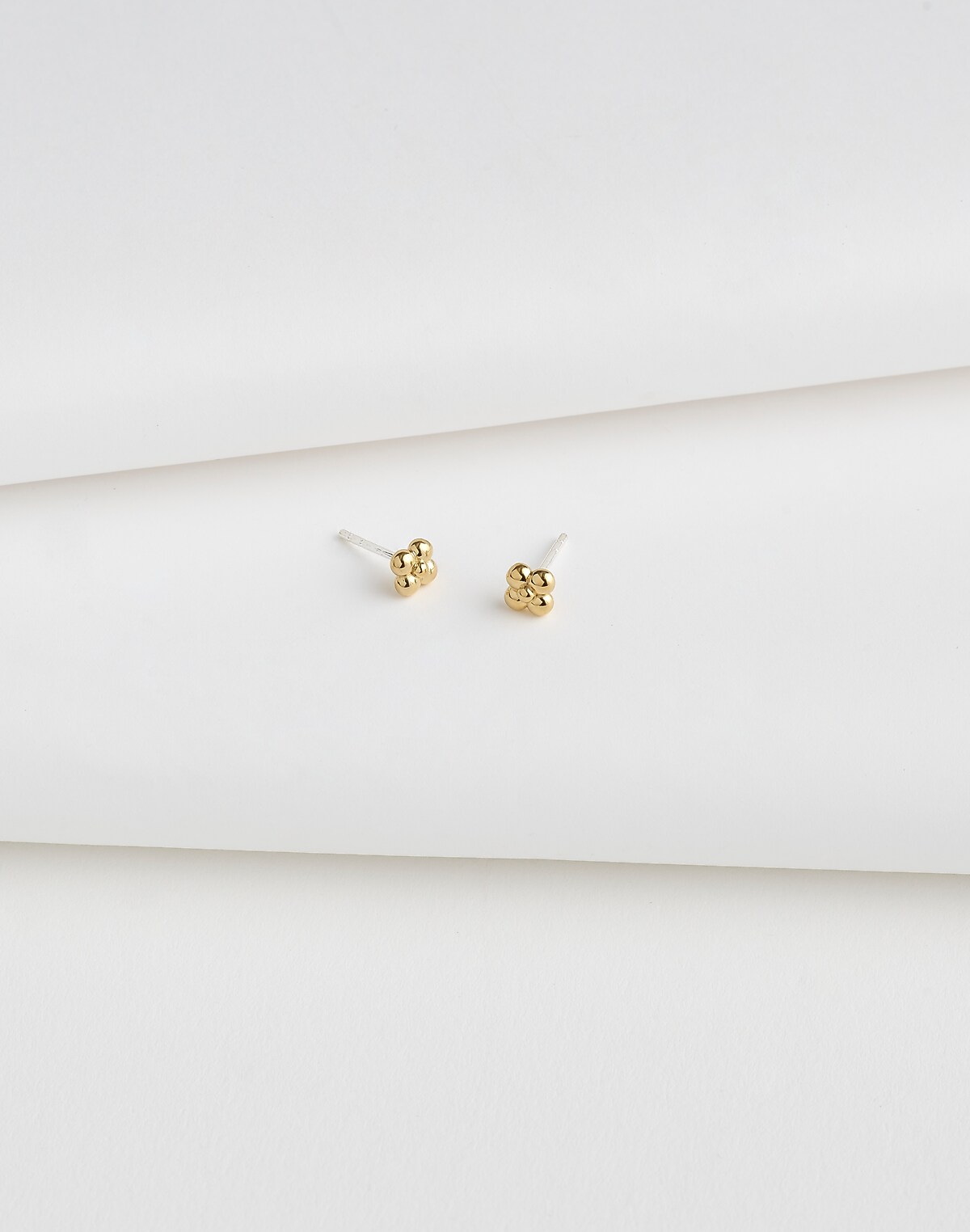 Demi-Fine Mini Dotted Stud Earrings