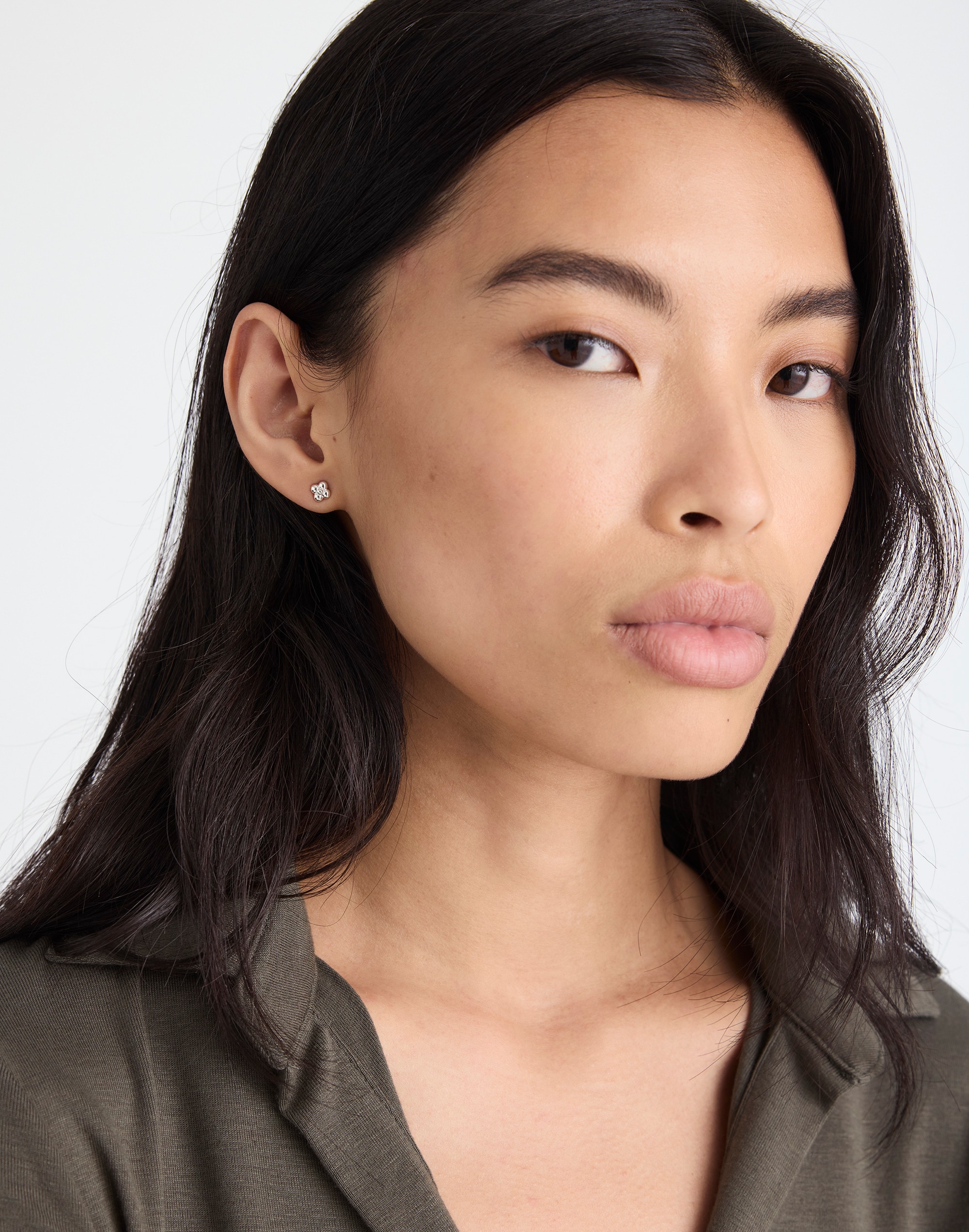 Demi-Fine Mini Dotted Stud Earrings