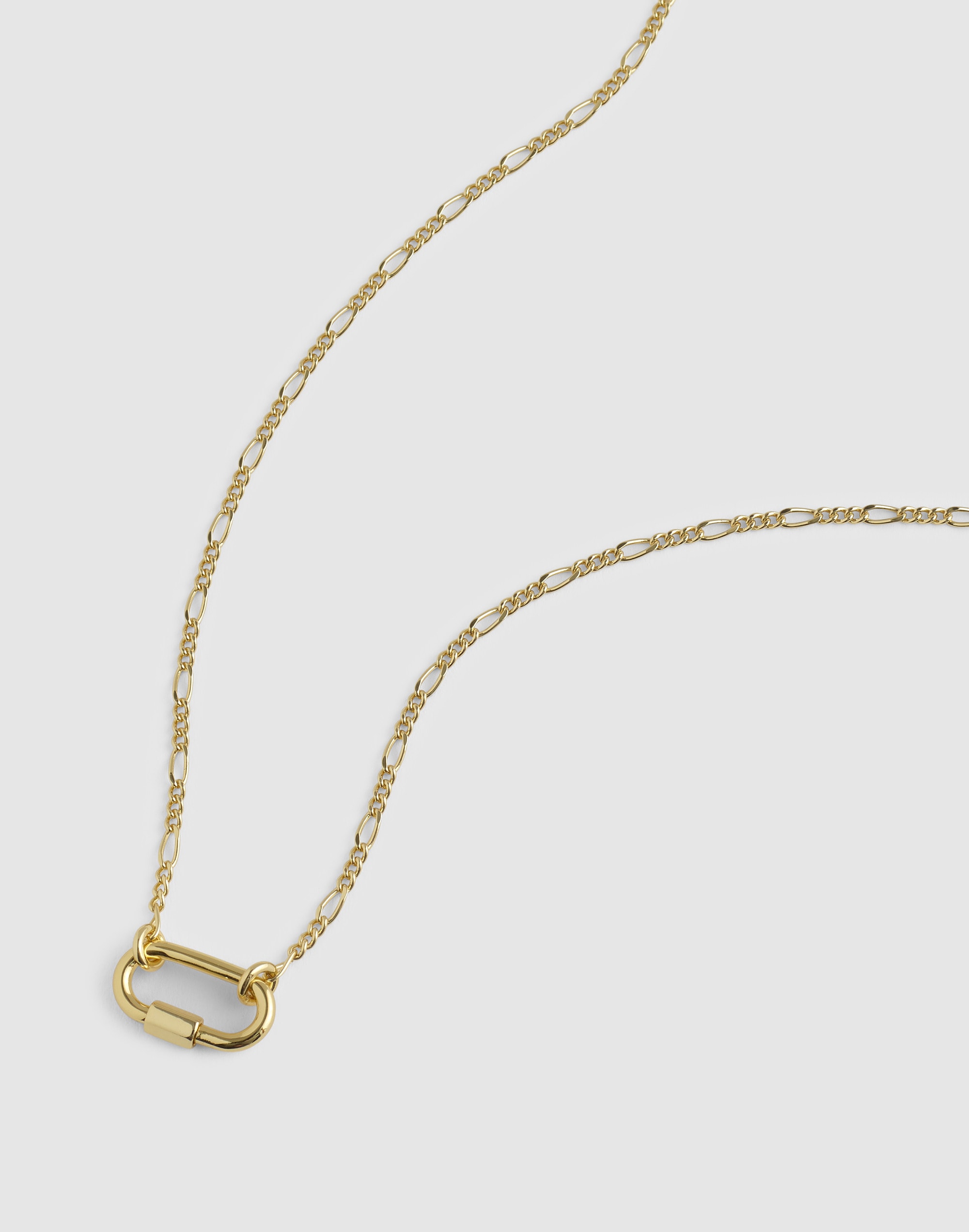 dainty carabiner necklace