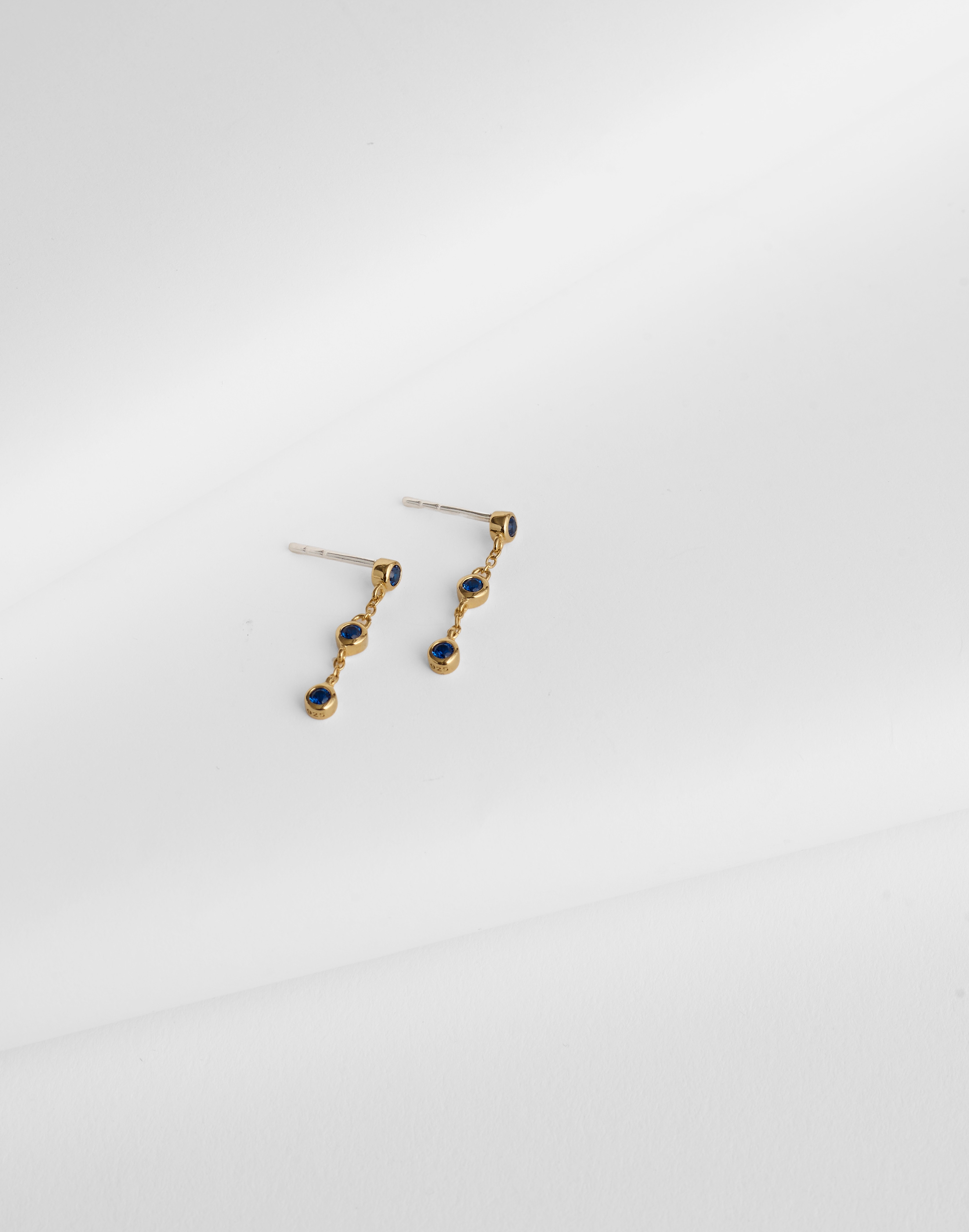 demi-fine crystal drop earrings