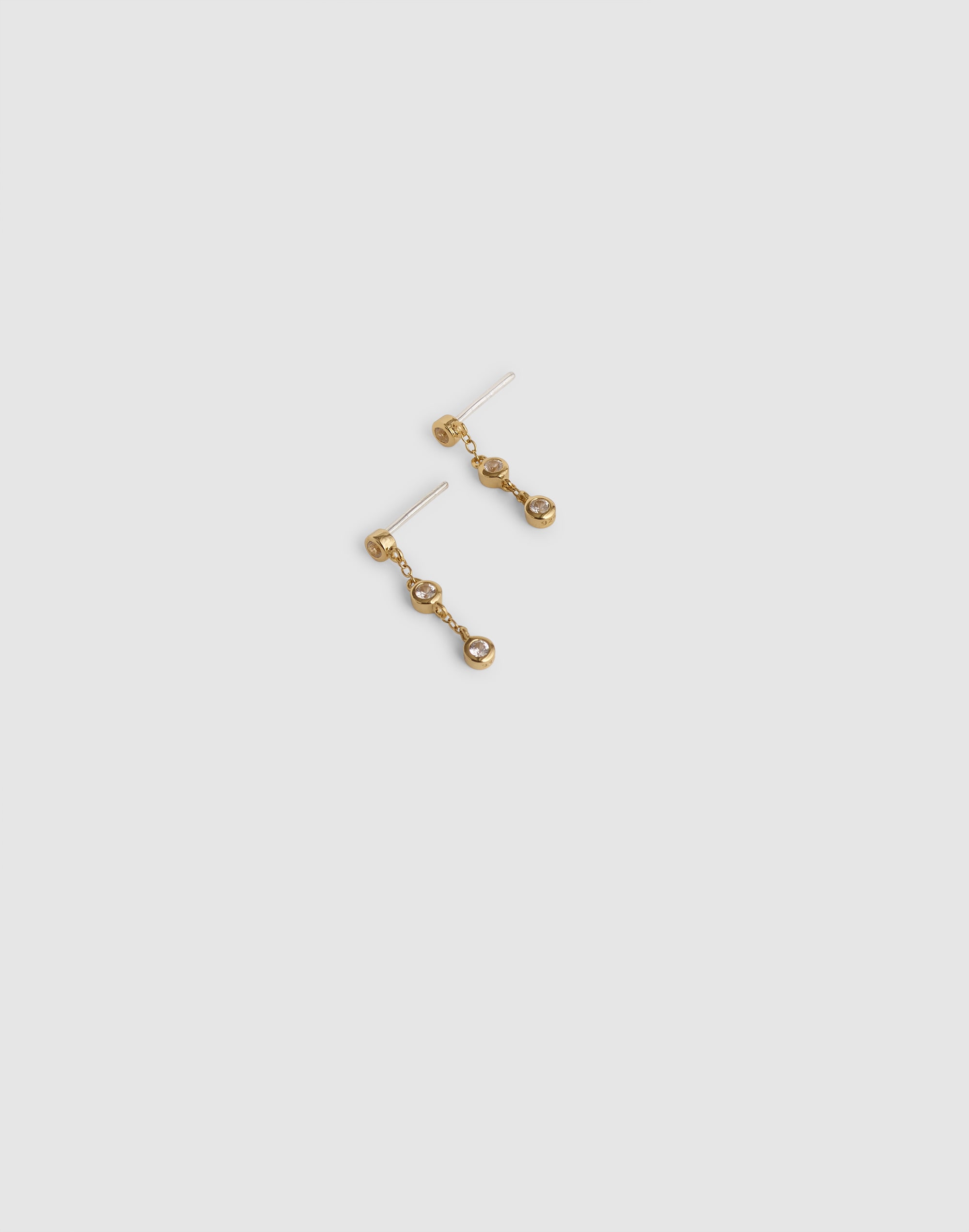 demi-fine crystal drop earrings