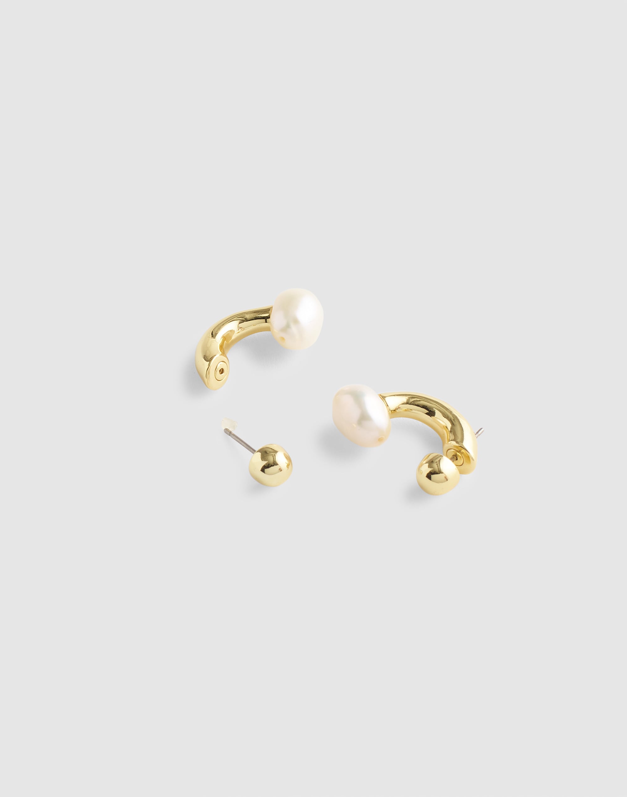 Freshwater Pearl Front-Back Earrings